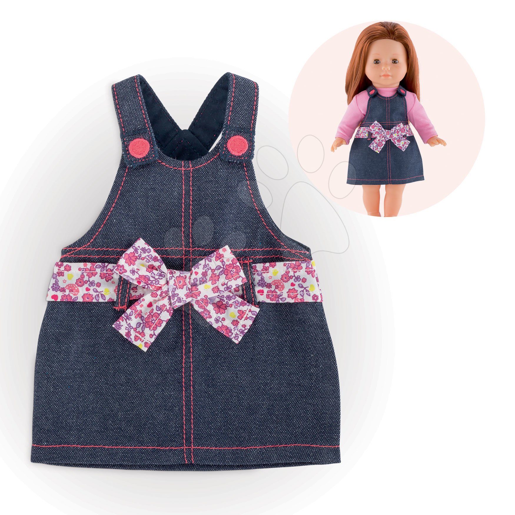 Oblečení Overall Dress Denim Ma Corolle pro 36 cm panenku od 4 let