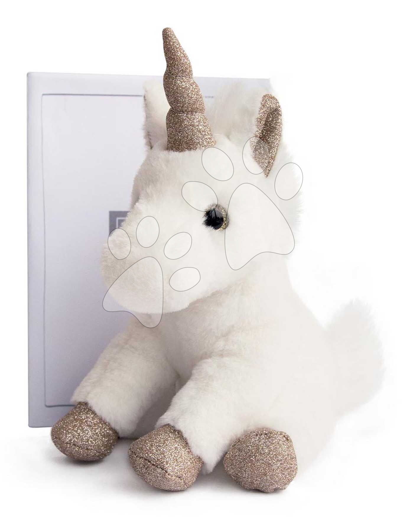 Plüss egyszarvú Unicorn Histoire d’ Ours fehér 23 cm ajándékcsomagolásban 24 hó-tól