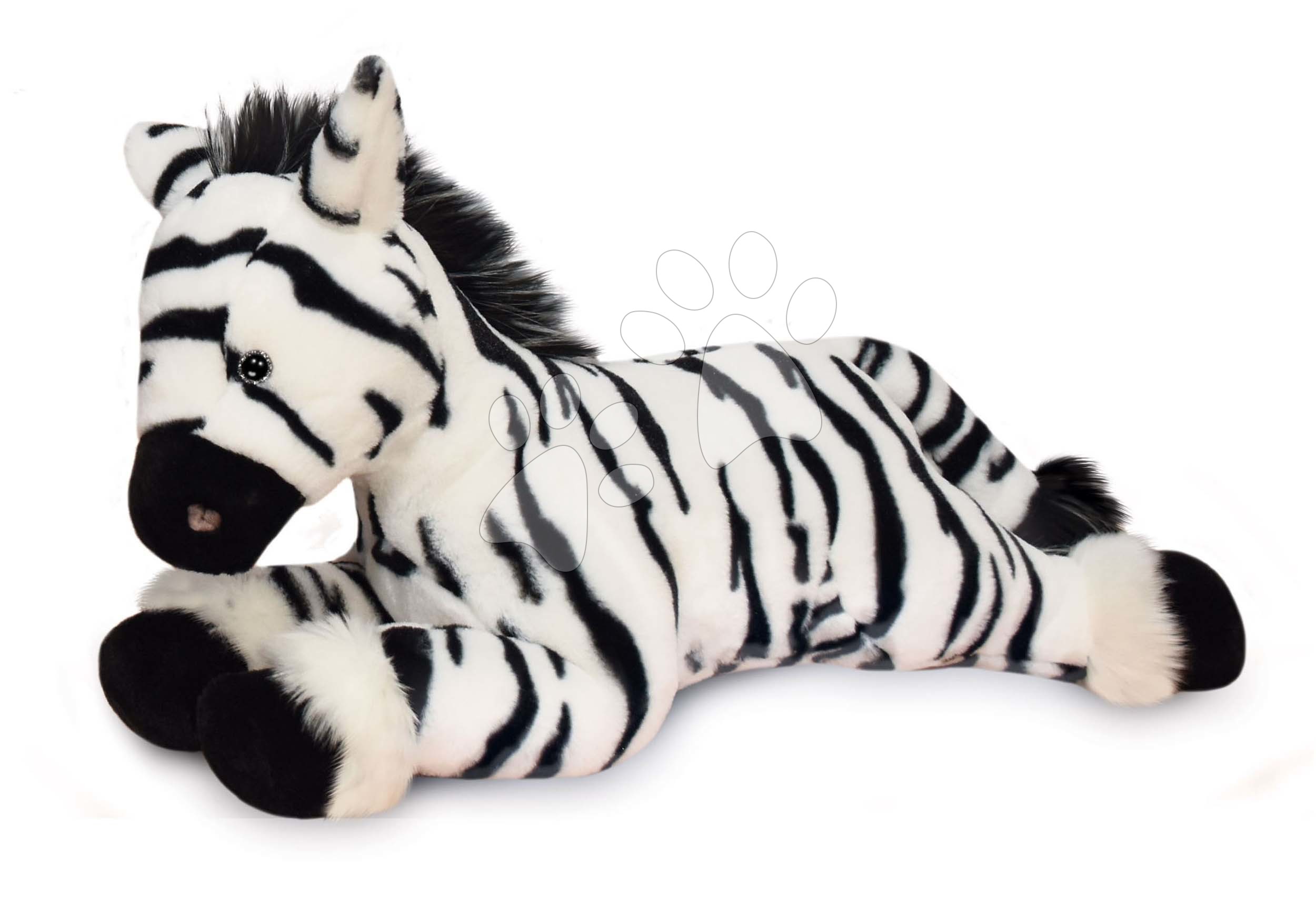 E-shop Plyšová zebra Zephir the Zebra Histoire d’ Ours čierno-biela 35 cm v darčekovom balení od 0 mes