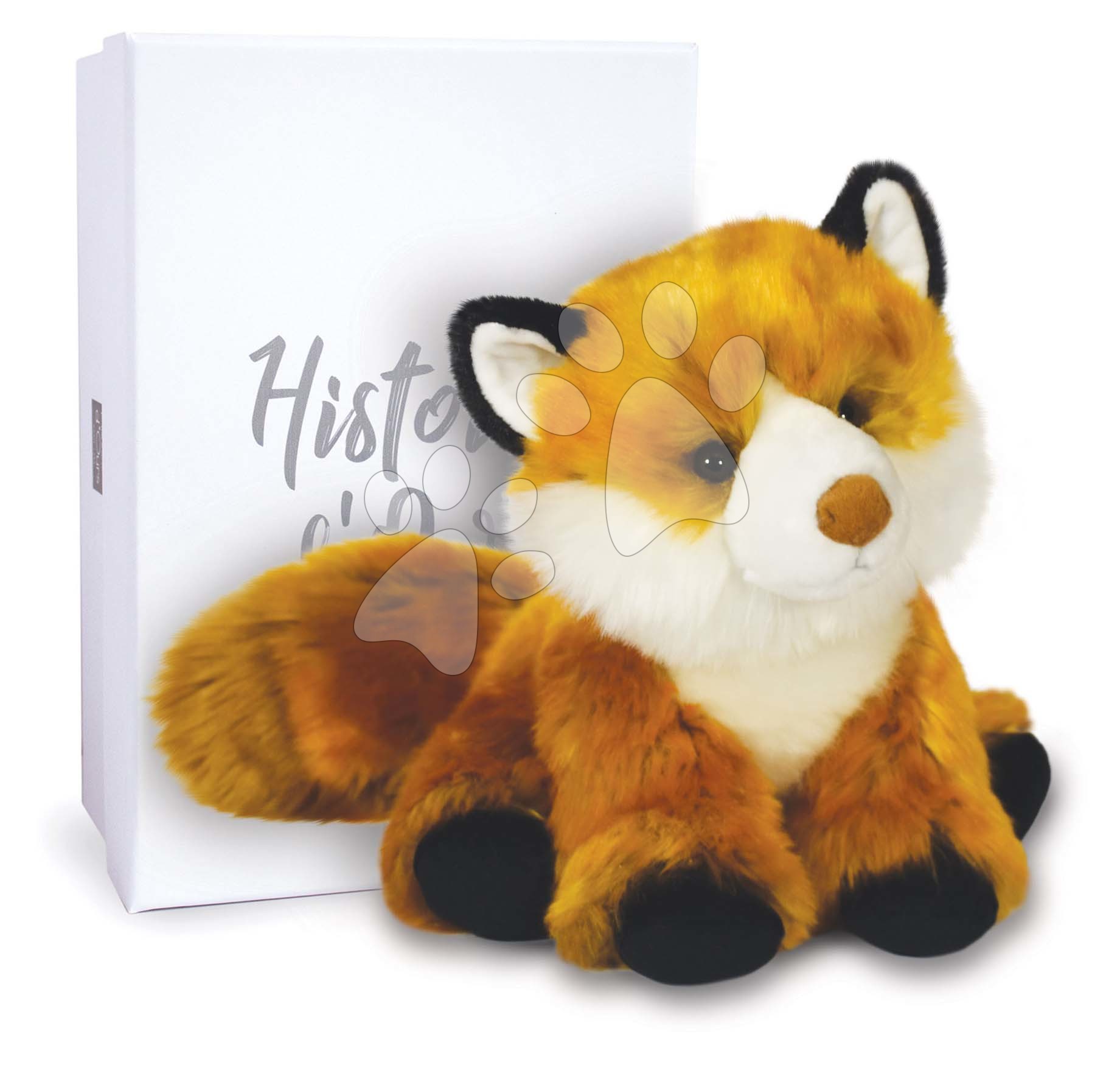 Plyšová líška Gus the Fox Histoire d’ Ours oranžová 28 cm v darčekovom balení od 0 mes