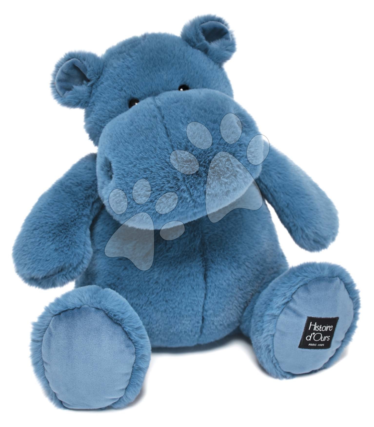 Plyšový hroch Hip\' Blue Hippo Exotique Histoire d’Ours modrý 40 cm od 0 měsíců