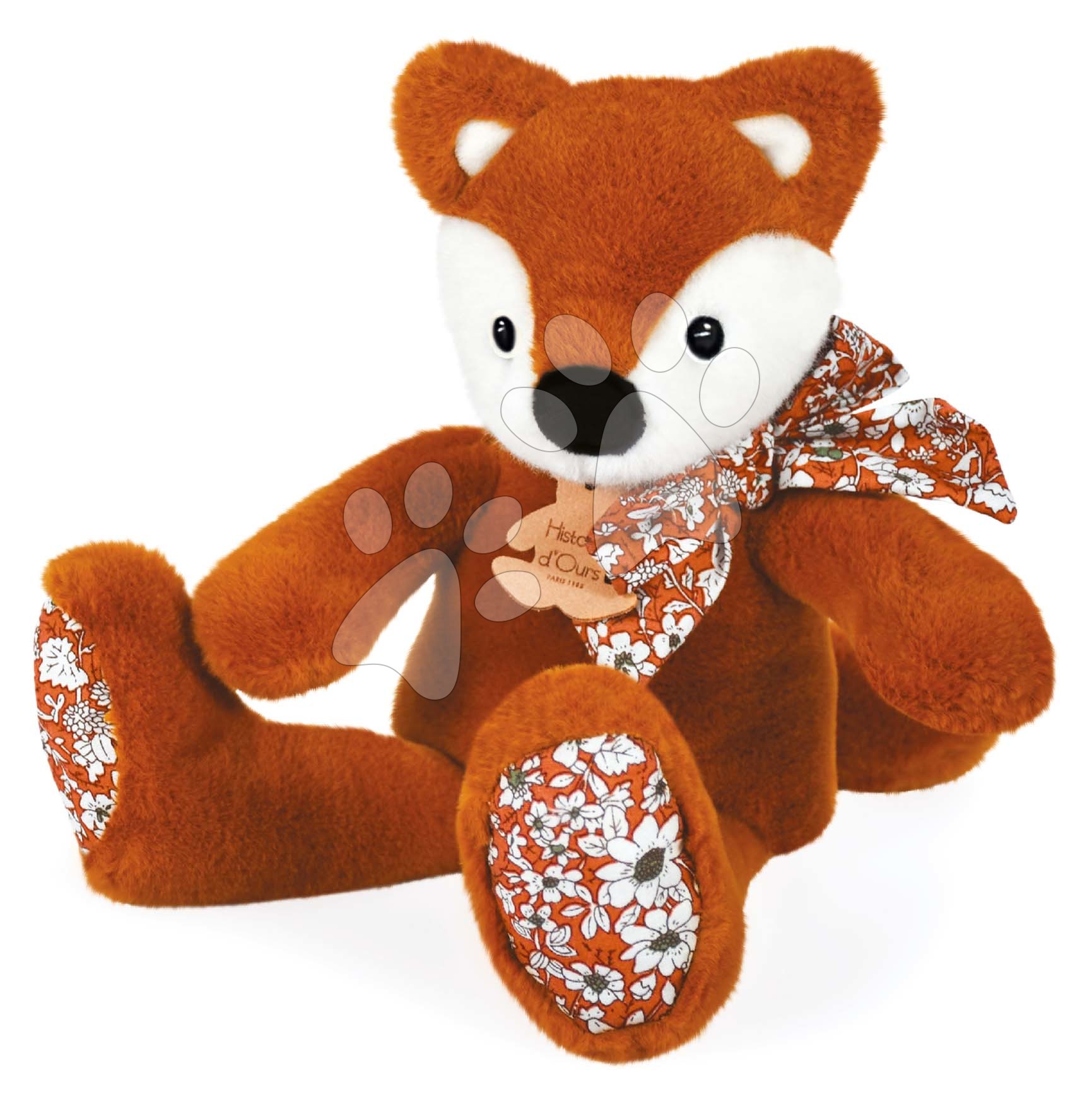 E-shop Plyšová líška Fox Copain Calin Histoire d’ Ours oranžová 25 cm v darčekovom balení od 0 mes