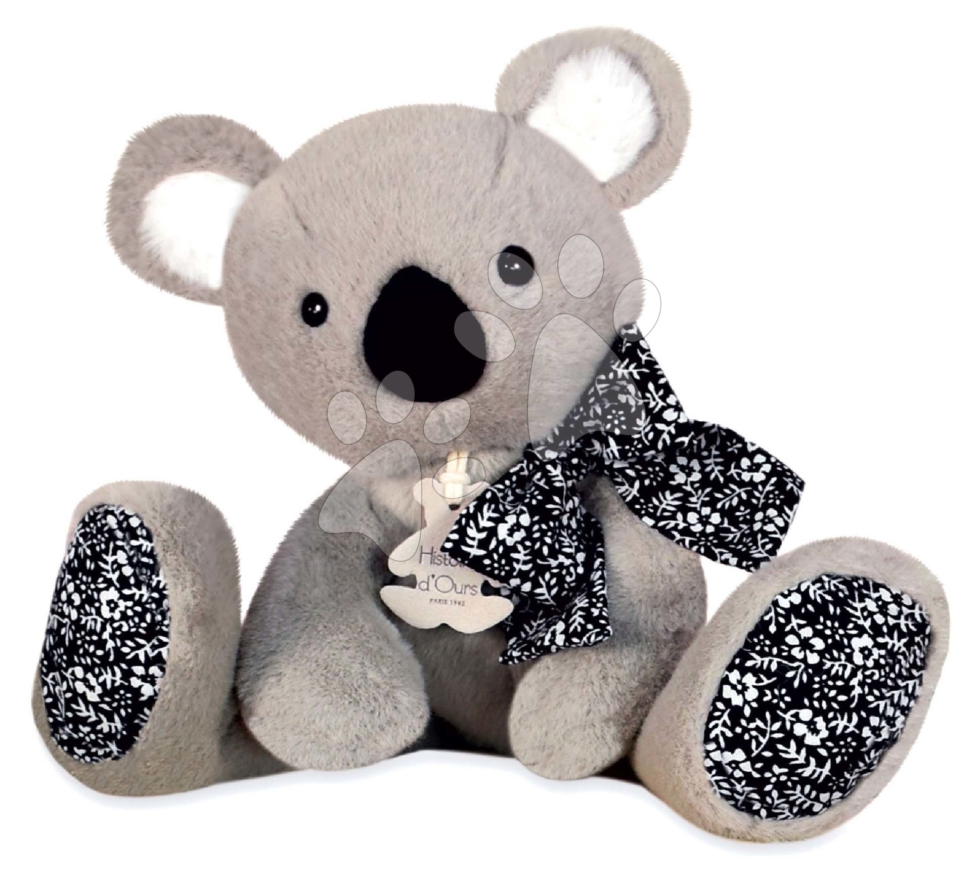 Plyšová koala Copain Calin Histoire d’ Ours sivá 25 cm v darčekovom balení od 0 mes
