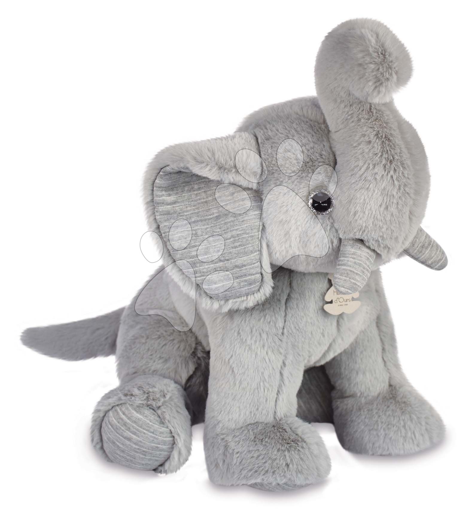 Plyšový sloník Elephant Pearl Grey Les Preppy Chics Histoire d’ Ours sivý 45 cm od 0 mes