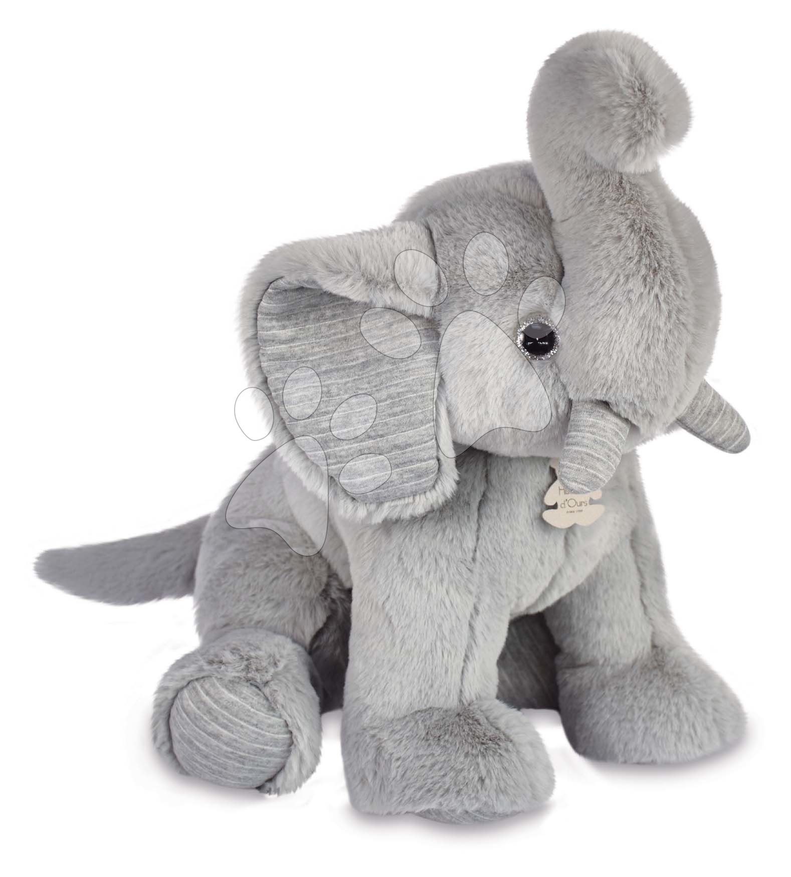 E-shop Plyšový sloník Elephant Pearl Grey Les Preppy Chics Histoire d’ Ours sivý 45 cm od 0 mes