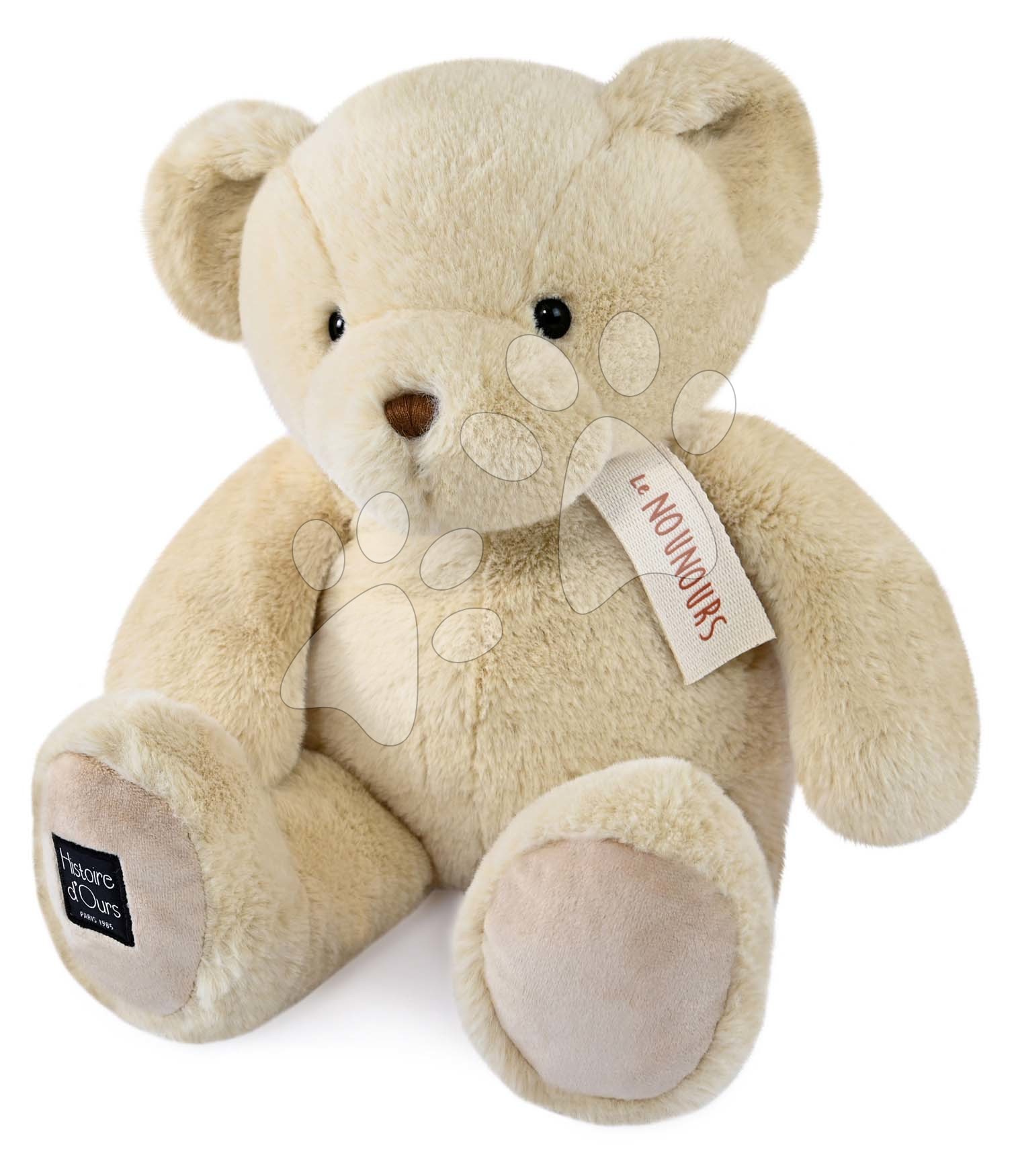 Plyšový medvedík Vanilla Le Nounours Histoire d’ Ours béžový 40 cm od 0 mes