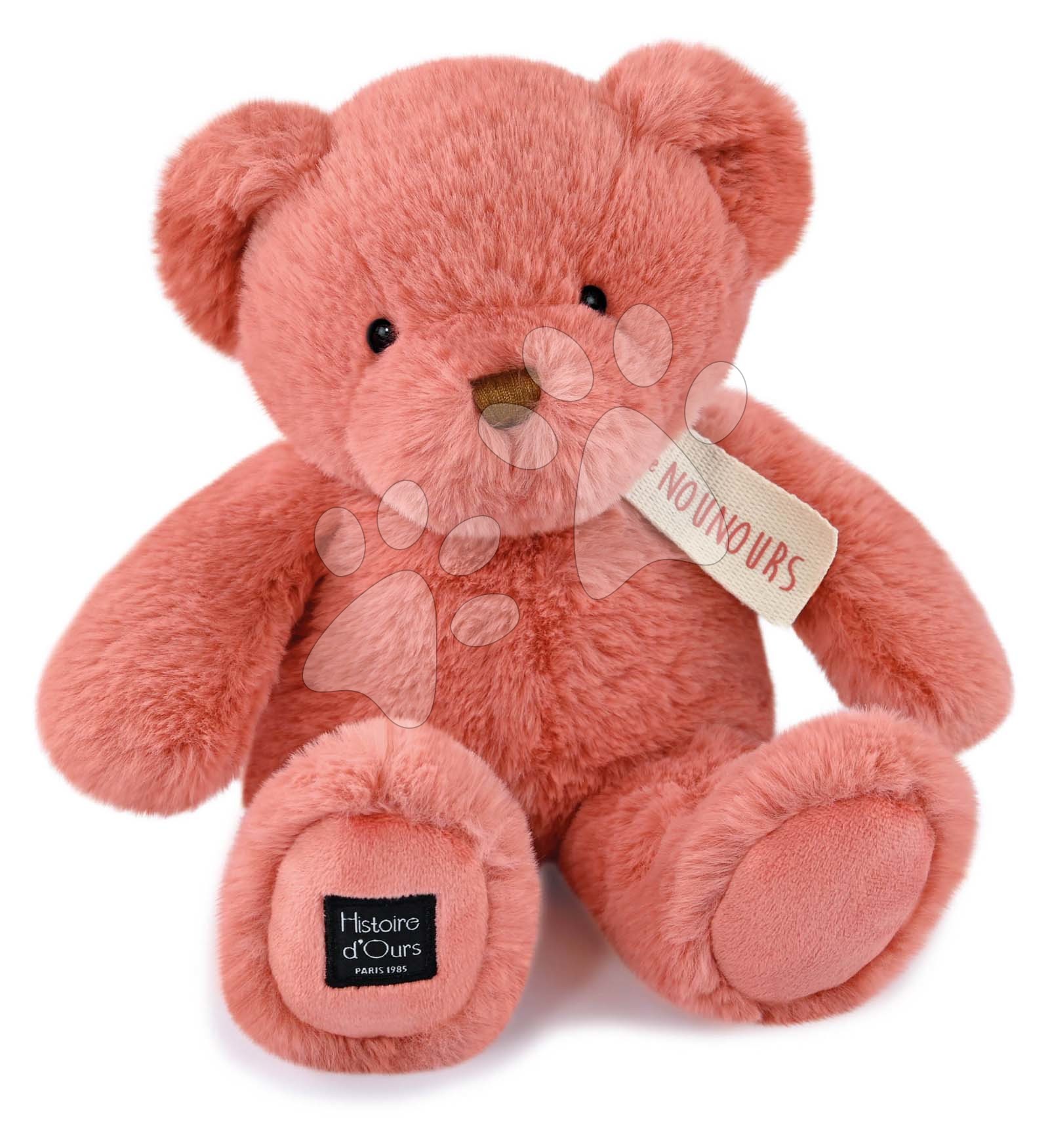 Plyšový medvídek Pink Praline Le Nounours Histoire d’ Ours růžový 28 cm od 0 měsíců