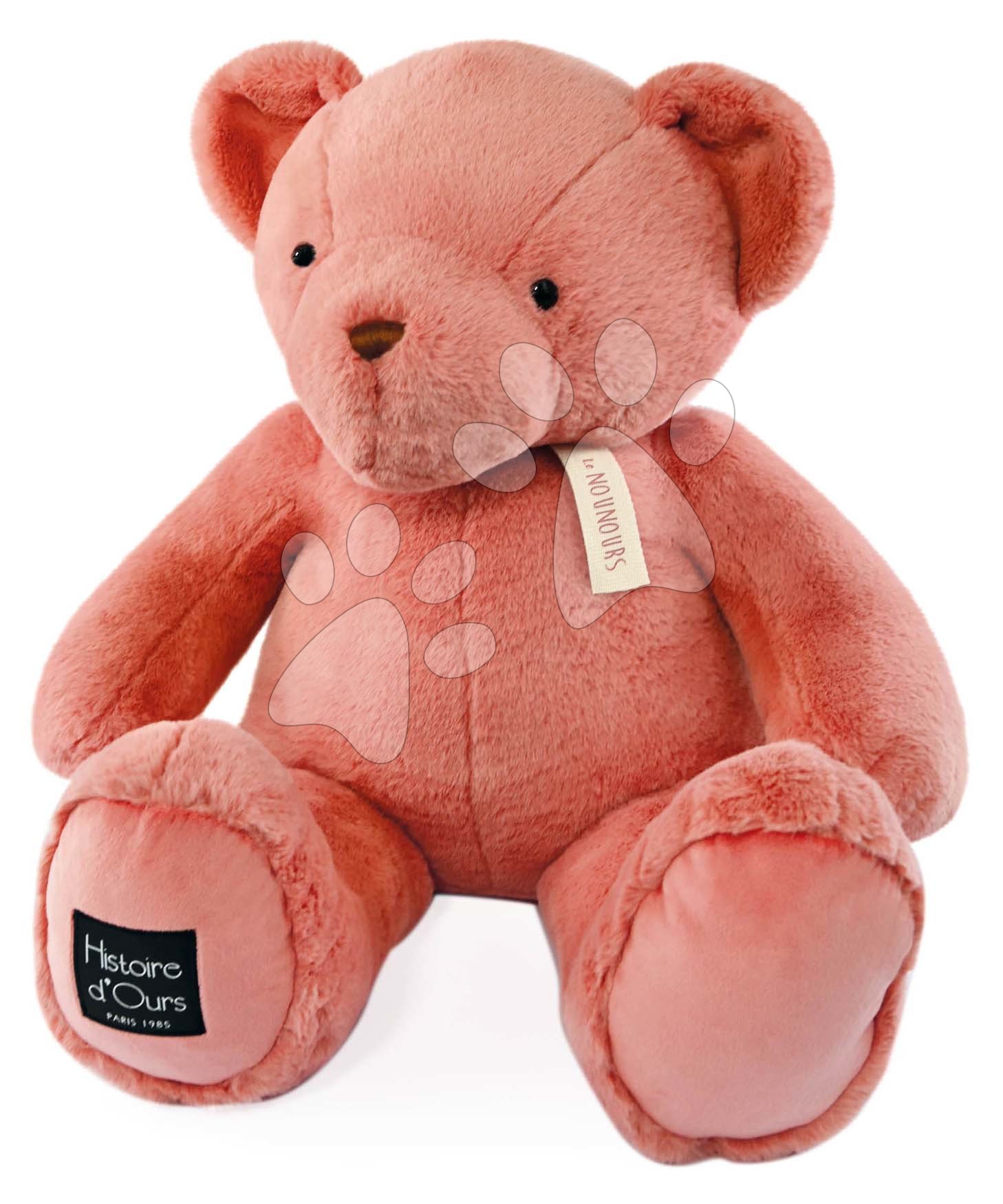 Plyšový medvídek Pink Praline Le Nounours Histoire d’ Ours růžový 75 cm od 0 měsíců