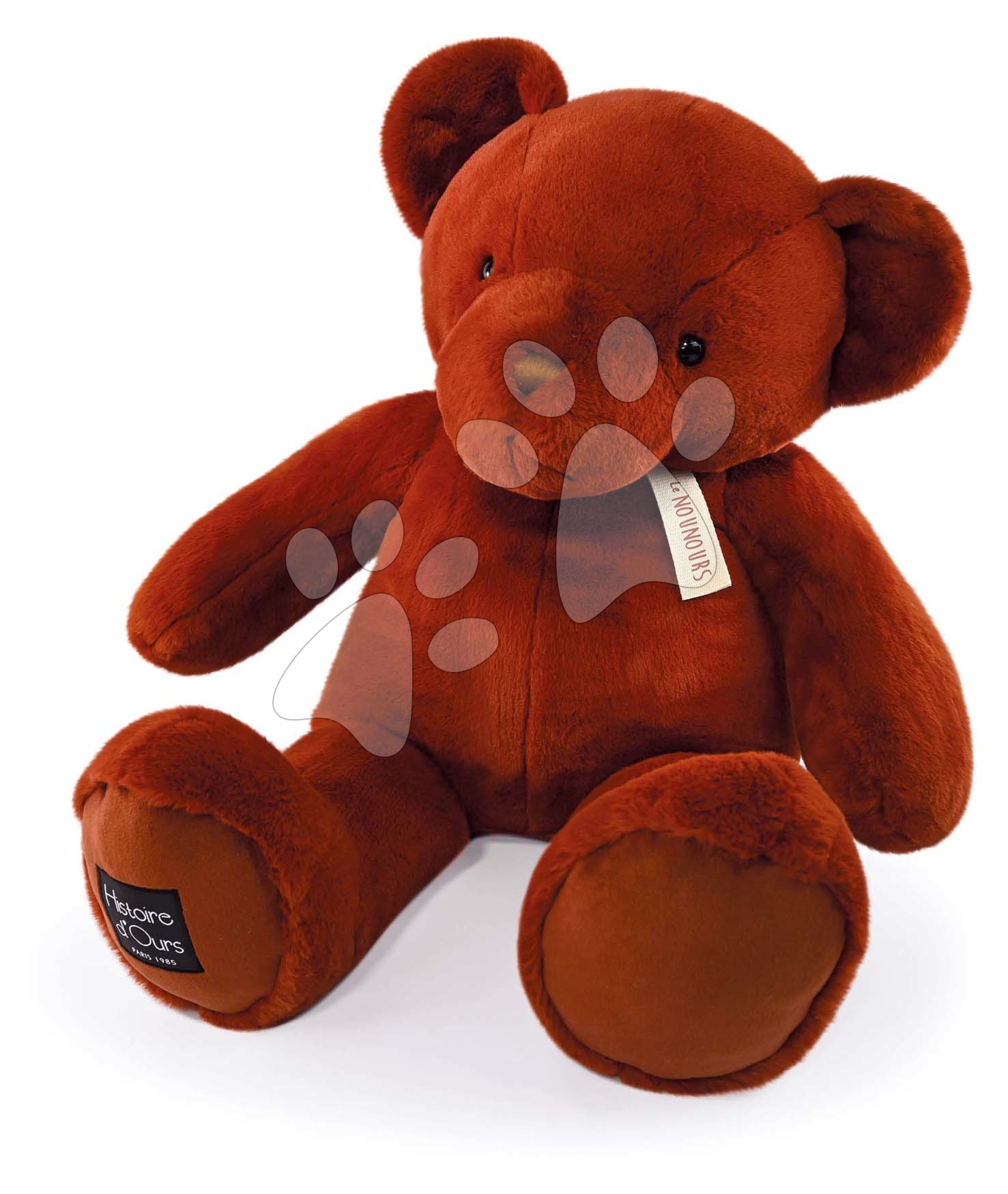 Plyšové medvede - Plyšový medvedík Cinnamon Le Nounours Histoire d’ Ours škoricovohnedý 75 cm od 0 mes