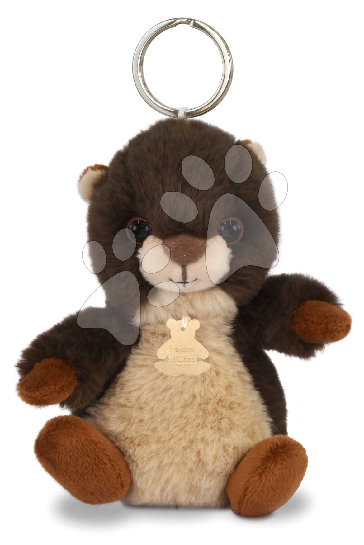Plyšová kľúčenka svišť The Soft Stretch Marmot Key Ring Histoire d’ Ours hnedá 12 cm od 18 mes