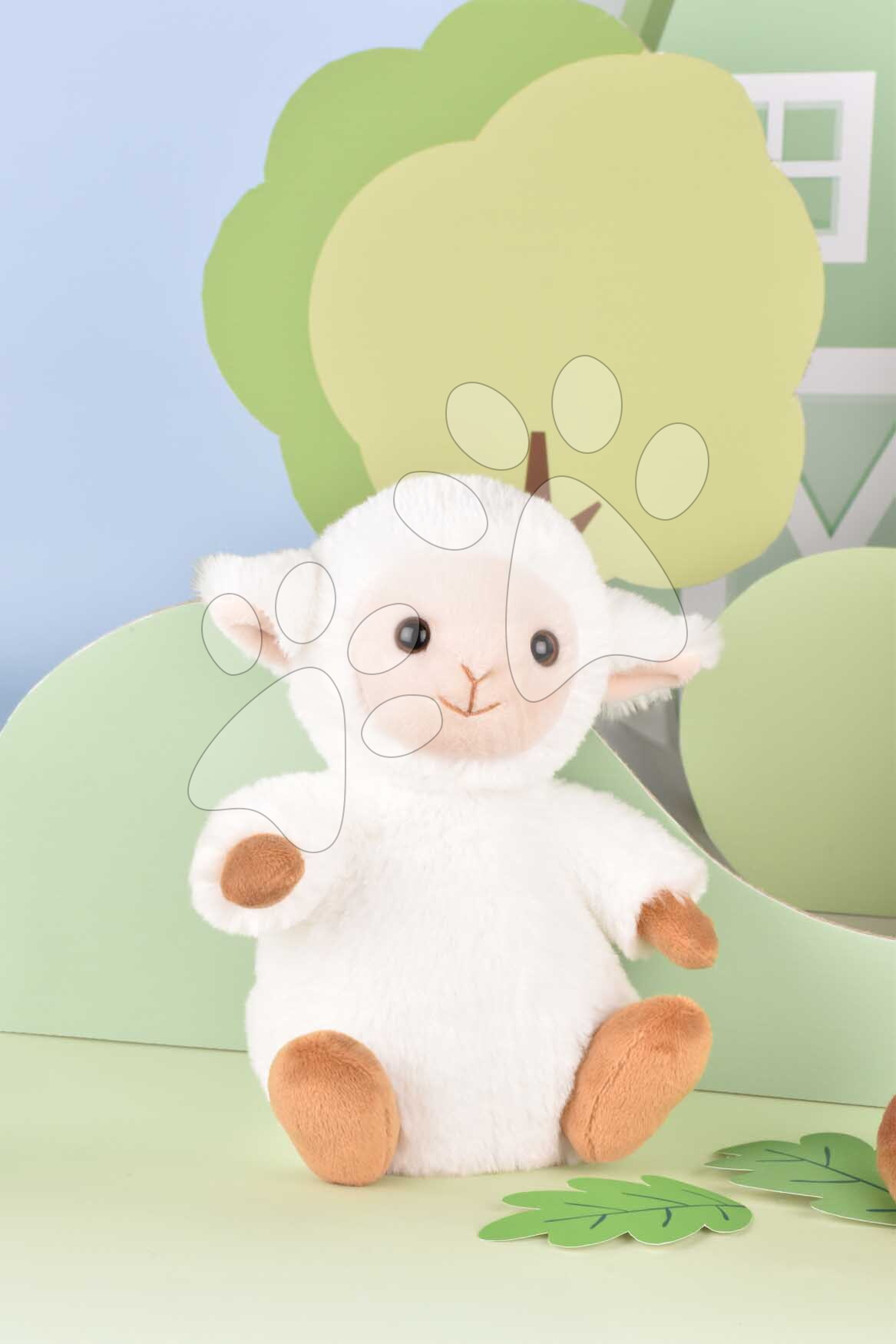 Plüss bari The Soft Stretch Lamb Histoire d’ Ours fehér 20 cm 0 hó-tól