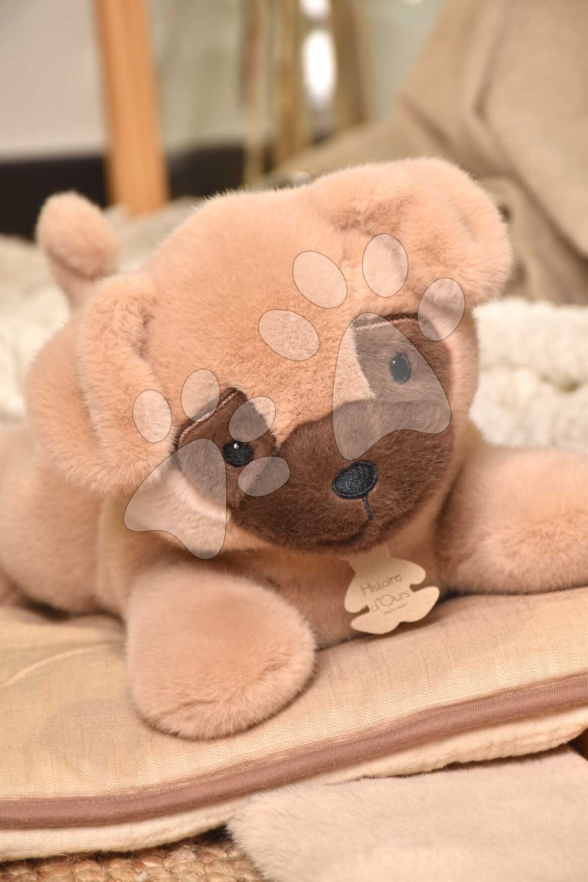 Plüss kutyus nehéz pocakkal P'tit Relax Beige Dog Histoire d’ Ours bézs 30 cm 0 hó-tól