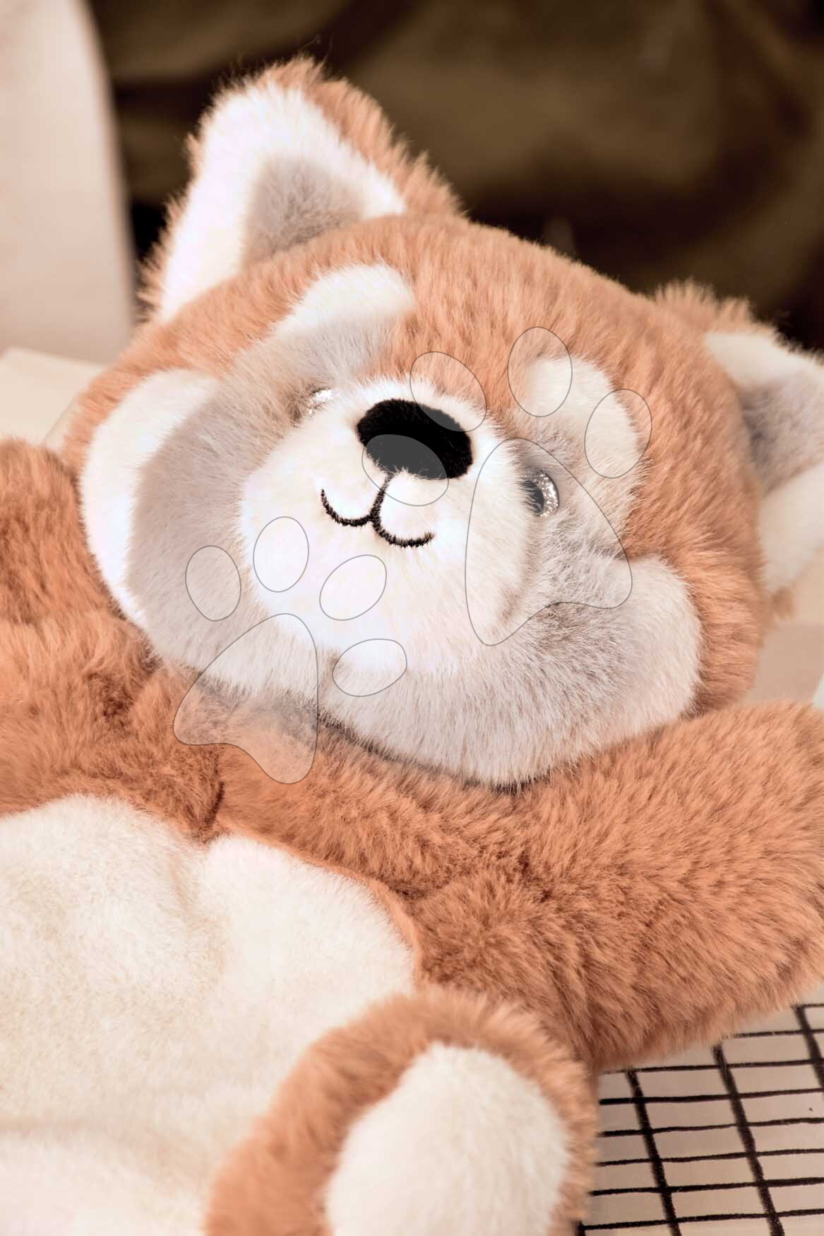 Plüss vörös macskamedve kesztyűbáb The Glue Pots Red Panda Puppet Histoire d’ Ours narancssárga 24 cm 0 hó-tól