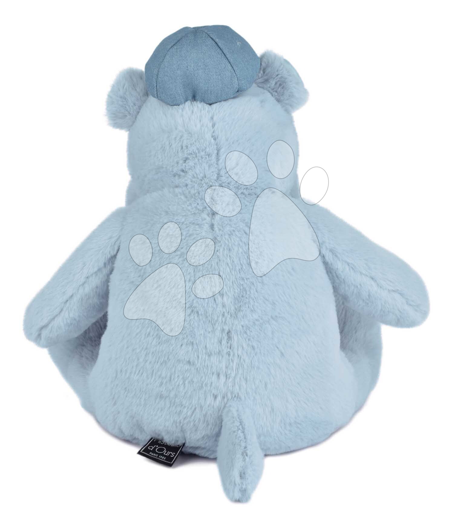 Histoire D’Ours – Peluche Hippopotame Bandana Bleu Marine – 22 Cm – Douce Et Câline – Cadeau Naissance