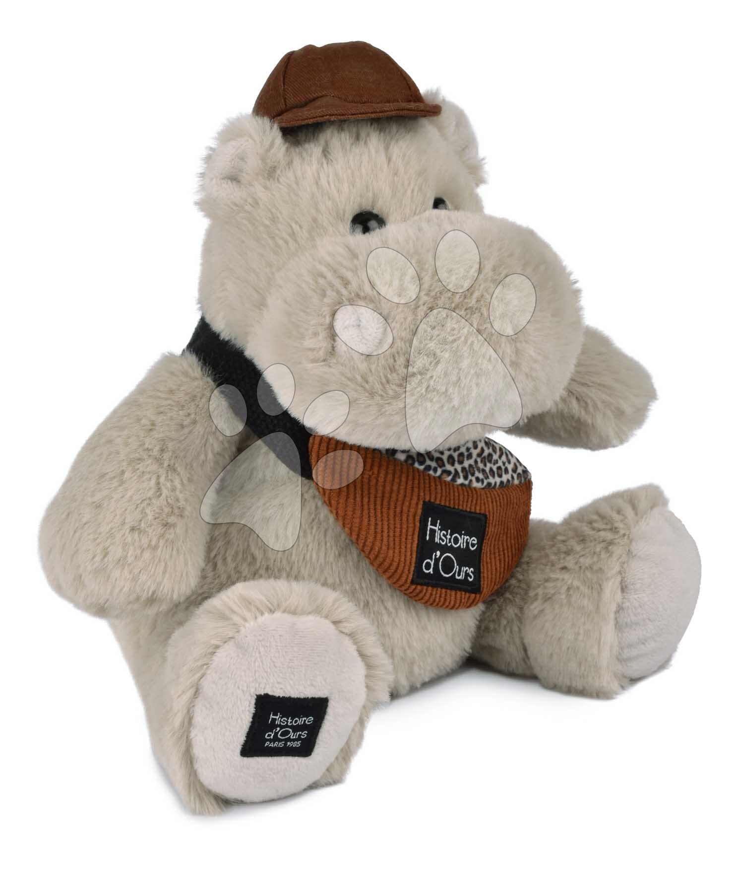 Plüss víziló övtáskával Hello Brook! Hippo Histoire d’ Ours bézs 20 cm 0 hó-tól