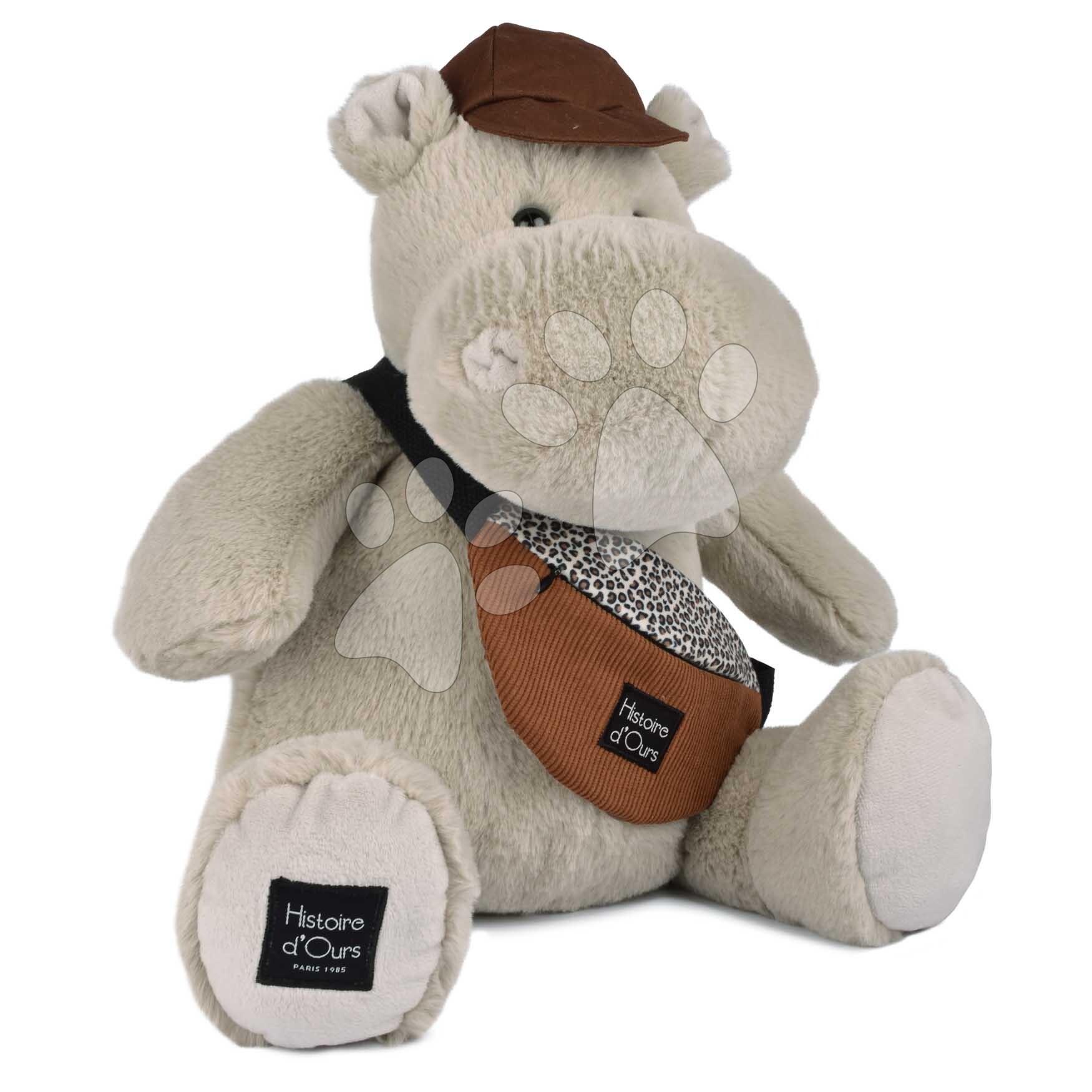 Hipopotam de pluș cu borsetă Hello Brook! Histoire d' Ours