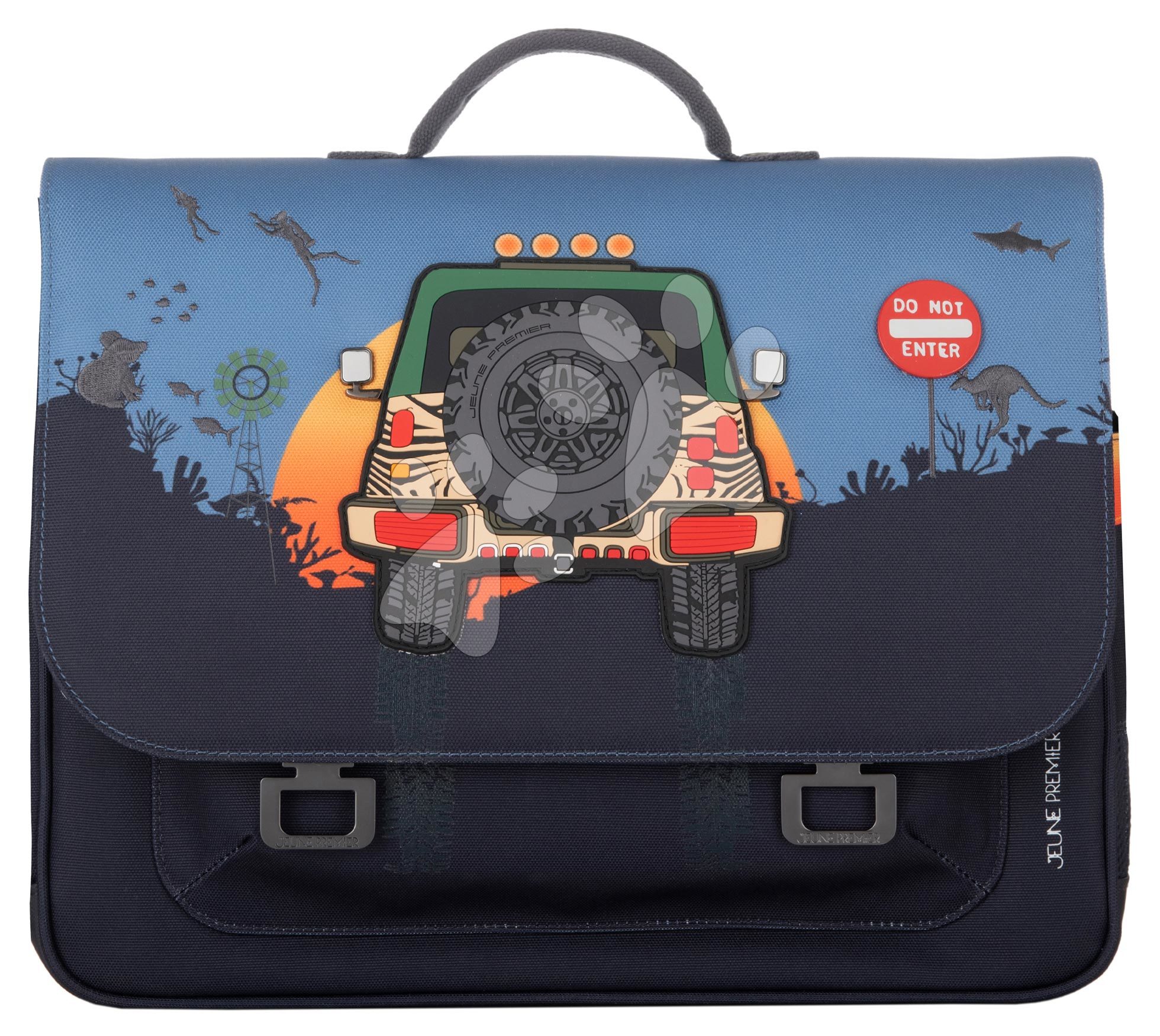 Iskolai aktatáska It Bag Midi Jungle Jeep Jeune Premier ergonomikus luxus kivitel 30*38 cm JPITD22189