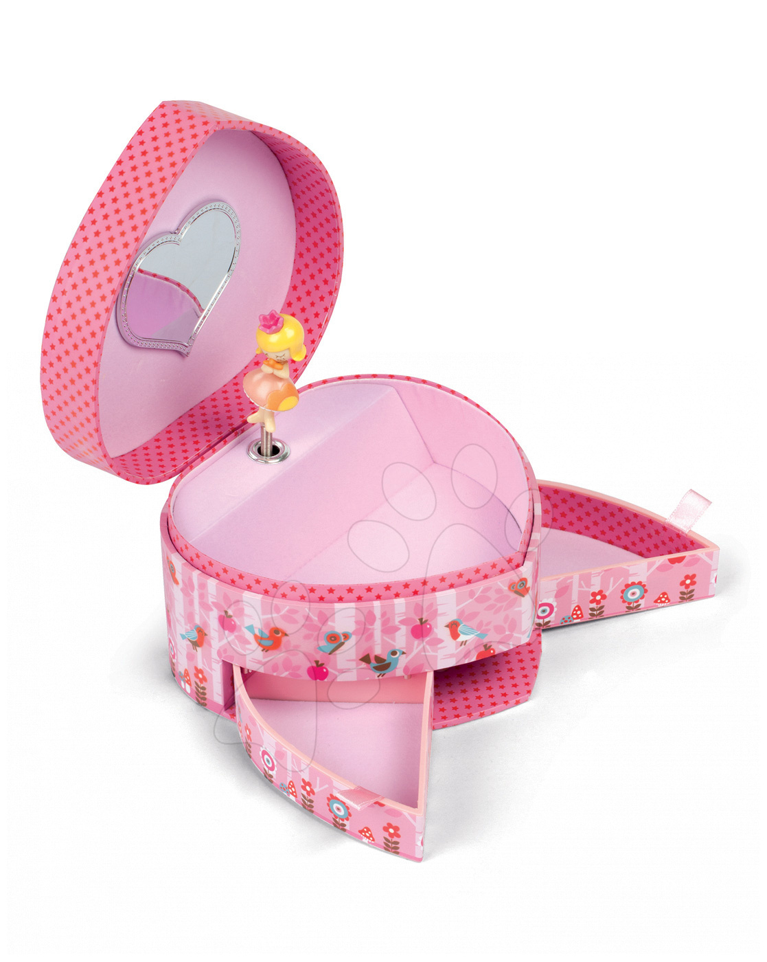 Kozmetický stolík pre deti - Hudobná šperkovnica Jewellery Heart Musical Box - Minuschka Janod 