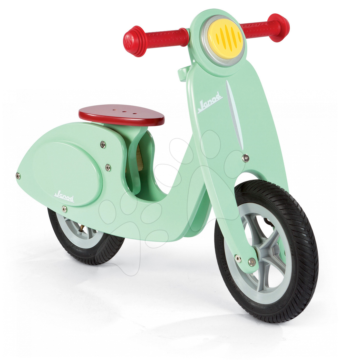 E-shop Janod drevený bicykel Mint Scooter 03243 mätový