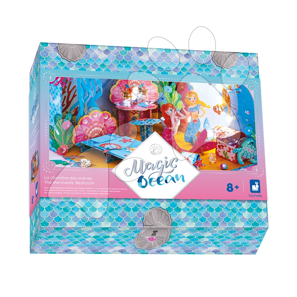 Kreatívna sada DIY Vyrob si sám 3D Spálňa morskej víly Magický oceán The Mermaids' Bedroom Magic Ocean Atelier Janod od 8 rokov J09139