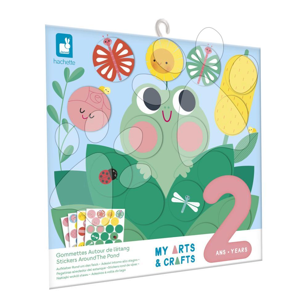 Mini kreatívna sada Okrúhle nálepky Stickers My Arts & Crafts Atelier Janod 72 nálepiek od 2 rokov J09159