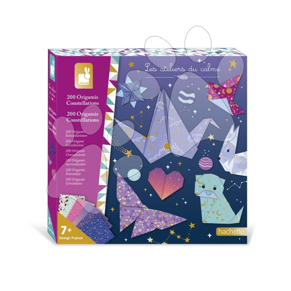 Maxi kreatívna sada Súhvezdia Origami Constellations Atelier Janod papierové skladačky 200 kusov od 7 rokov J09167