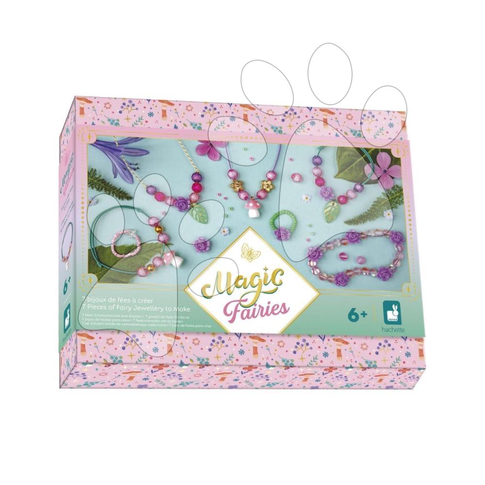 Kreatívna sada na výrobu šperkov Magické víly Fairy Jewellery Magic Fairies Atelier Janod na výrobu 7 kusov šperkov od 6 rokov J09176