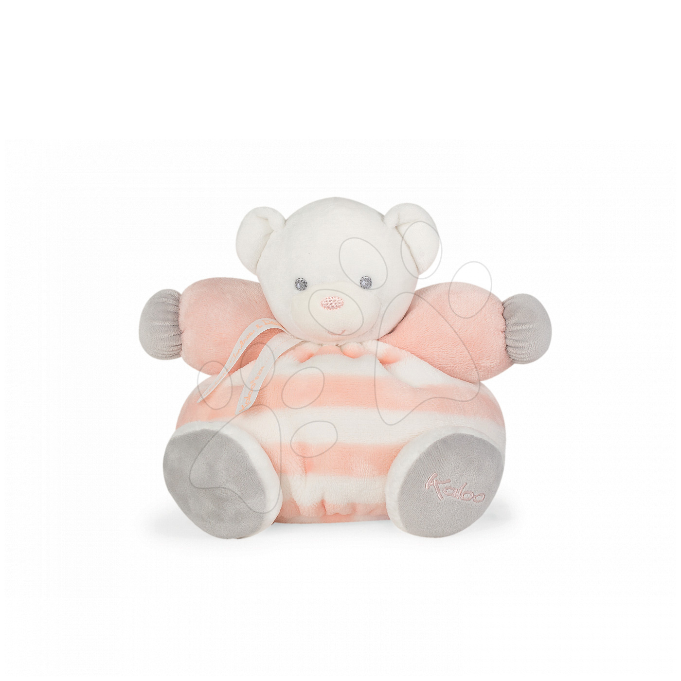 E-shop Kaloo plyšový medvedík Bebe Pastel Chubby 25 cm 960083 broskyňovo-krémový