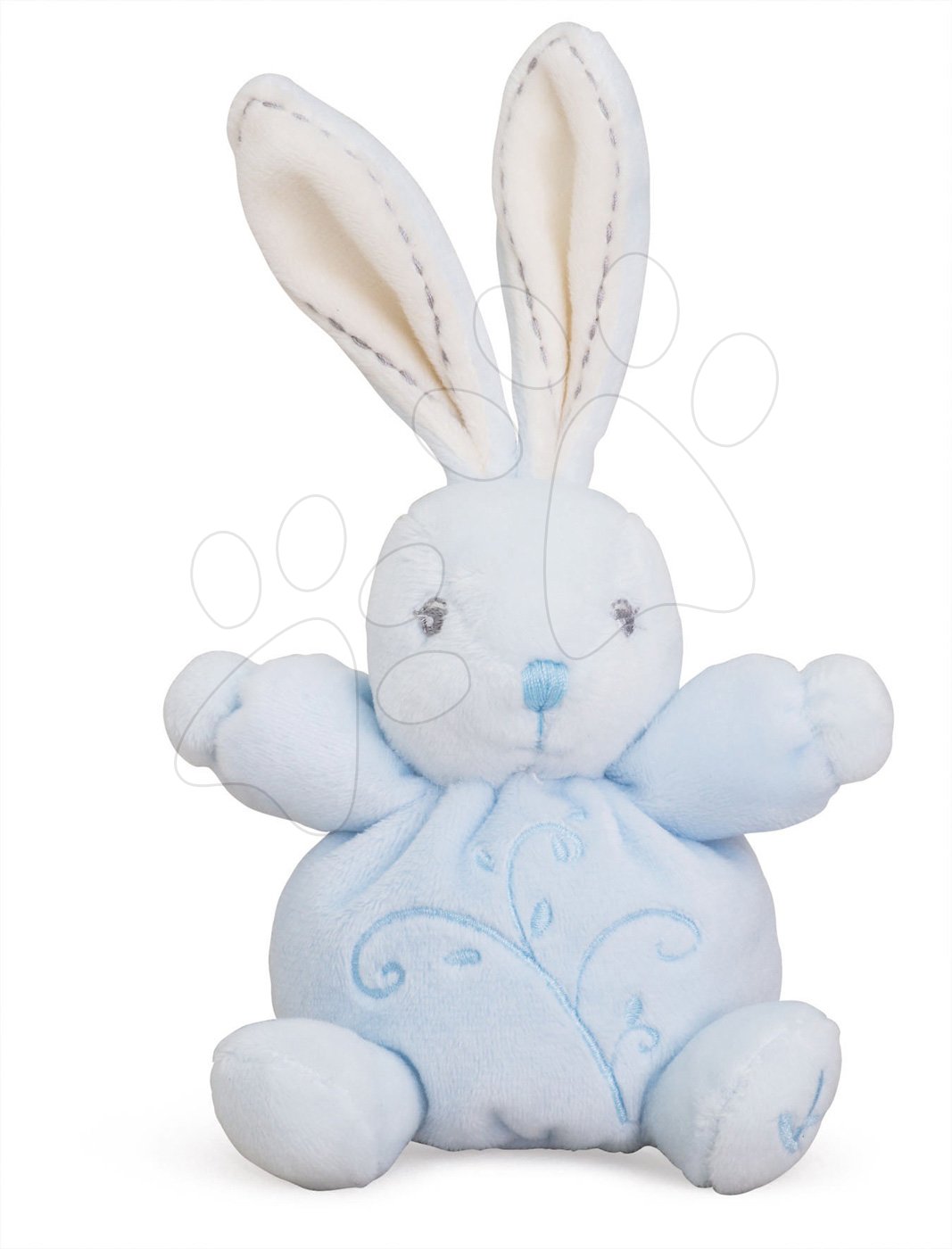 Hračky pre bábätká - Plyšový zajačik Perle-Mini Chubbies Rabbit Kaloo 12 cm pre najmenších modrý