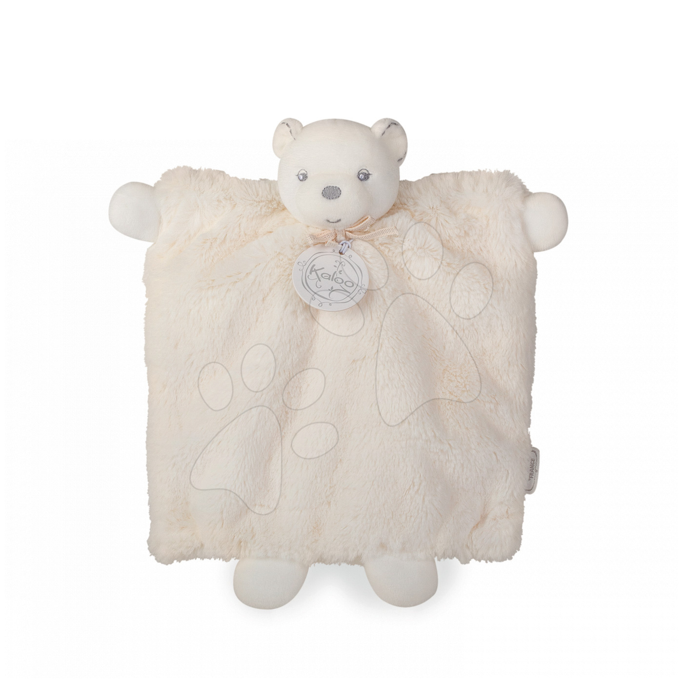 Hračky na maznanie a usínanie - Plyšový medvedík bábkové divadlo Perle-Doudou Bear Kaloo 20 cm v darčekovom balení pre najmenších krémový