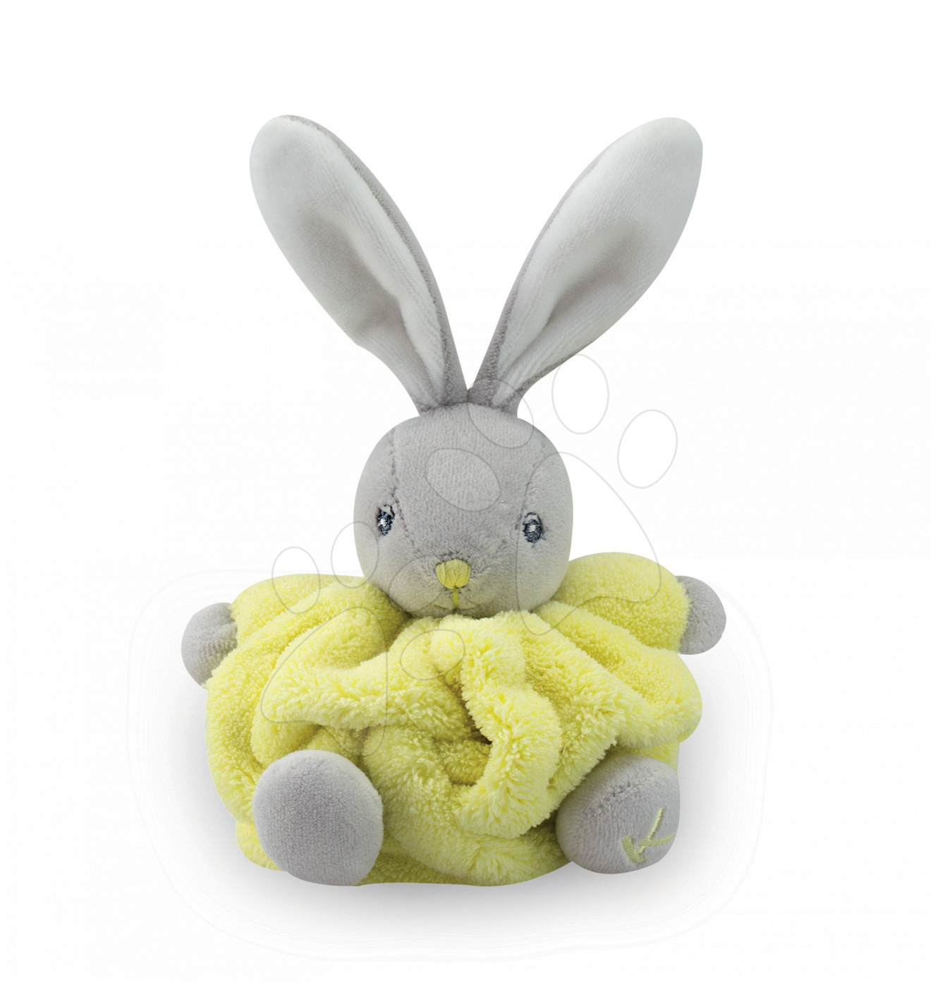 Hračky pre bábätká - Plyšový zajačik Plume-Mini Neon Kaloo 12 cm pre najmenších žltý
