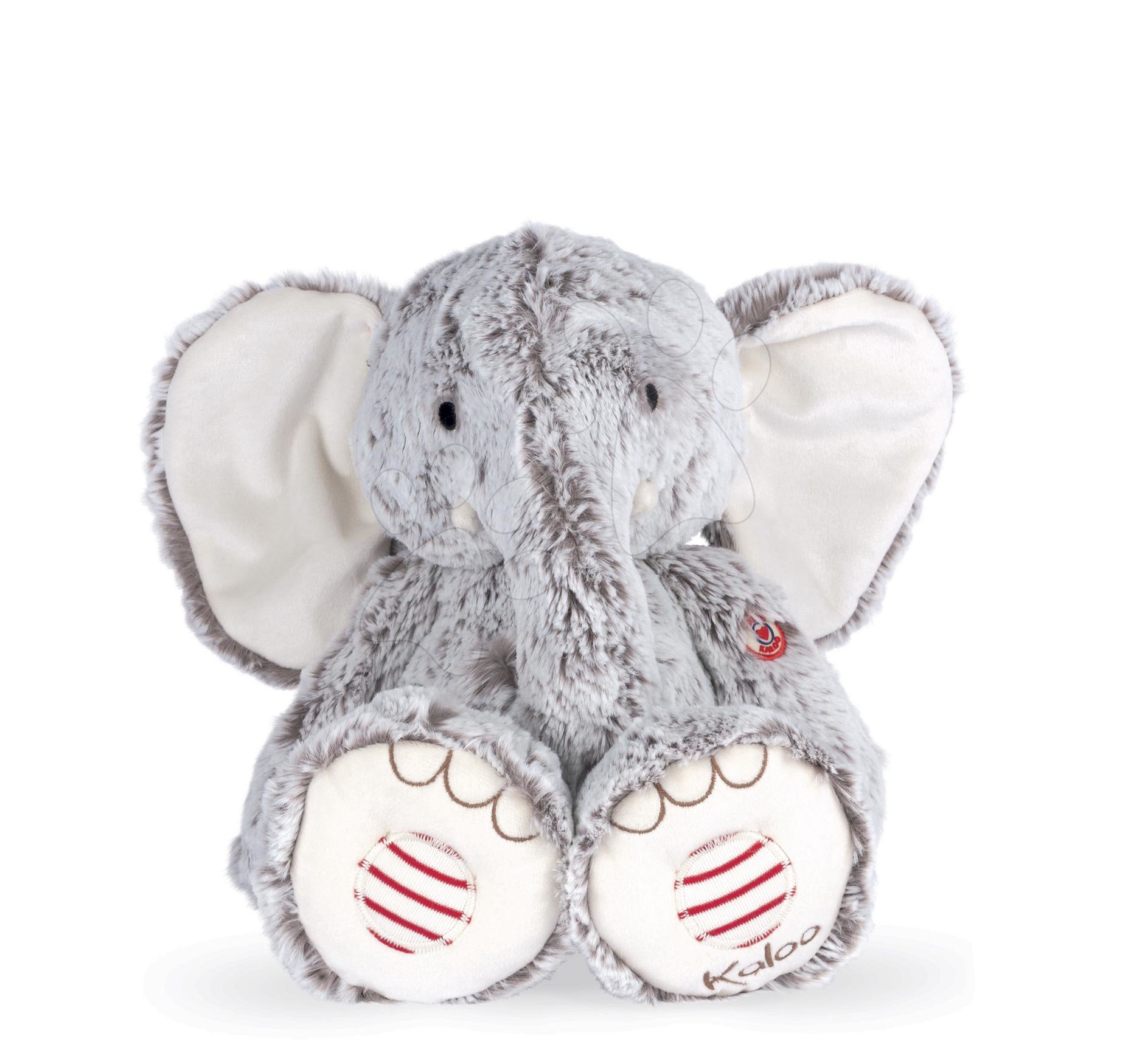 Plyšový slon Noa Elephant Grey L Rouge Kaloo šedý 38 cm z jemného materiálu pre najmenších od 0 mes