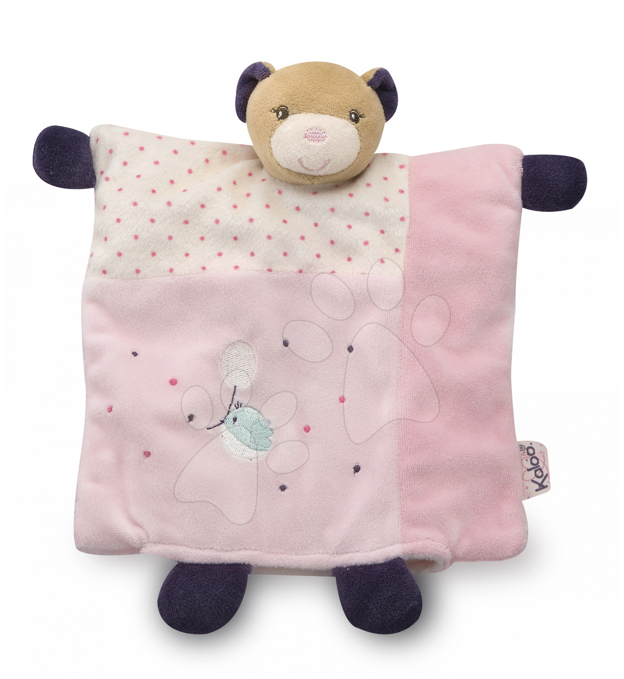 E-shop Kaloo plyšový medvedík Petite Rose-Doudou Pretty Bear 969865 ružový