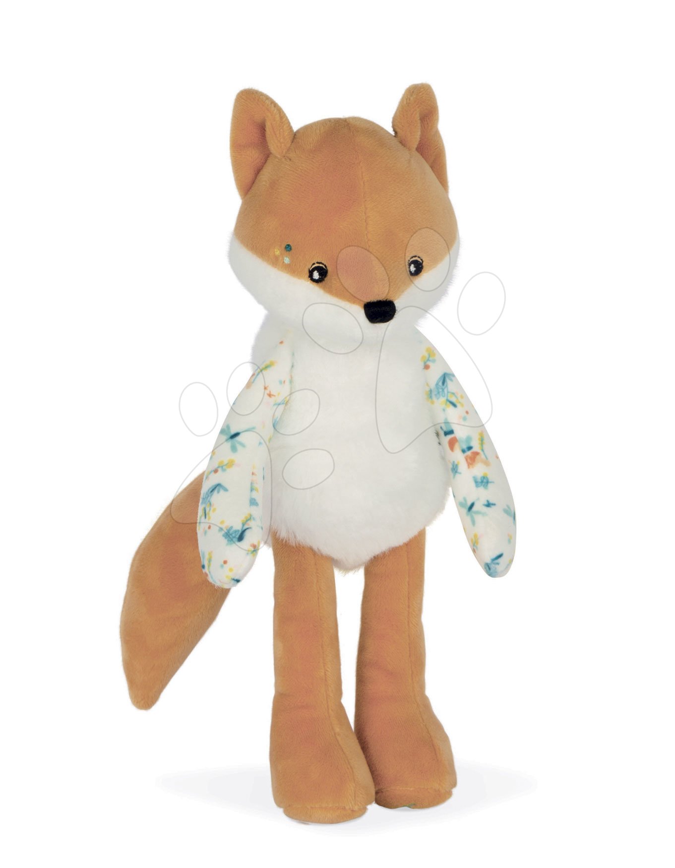 Panenka plyšová liška Leonard Fox Doll Fripons Kaloo z jemného materiálu 25 cm v dárkovém balení od 0 měsíců