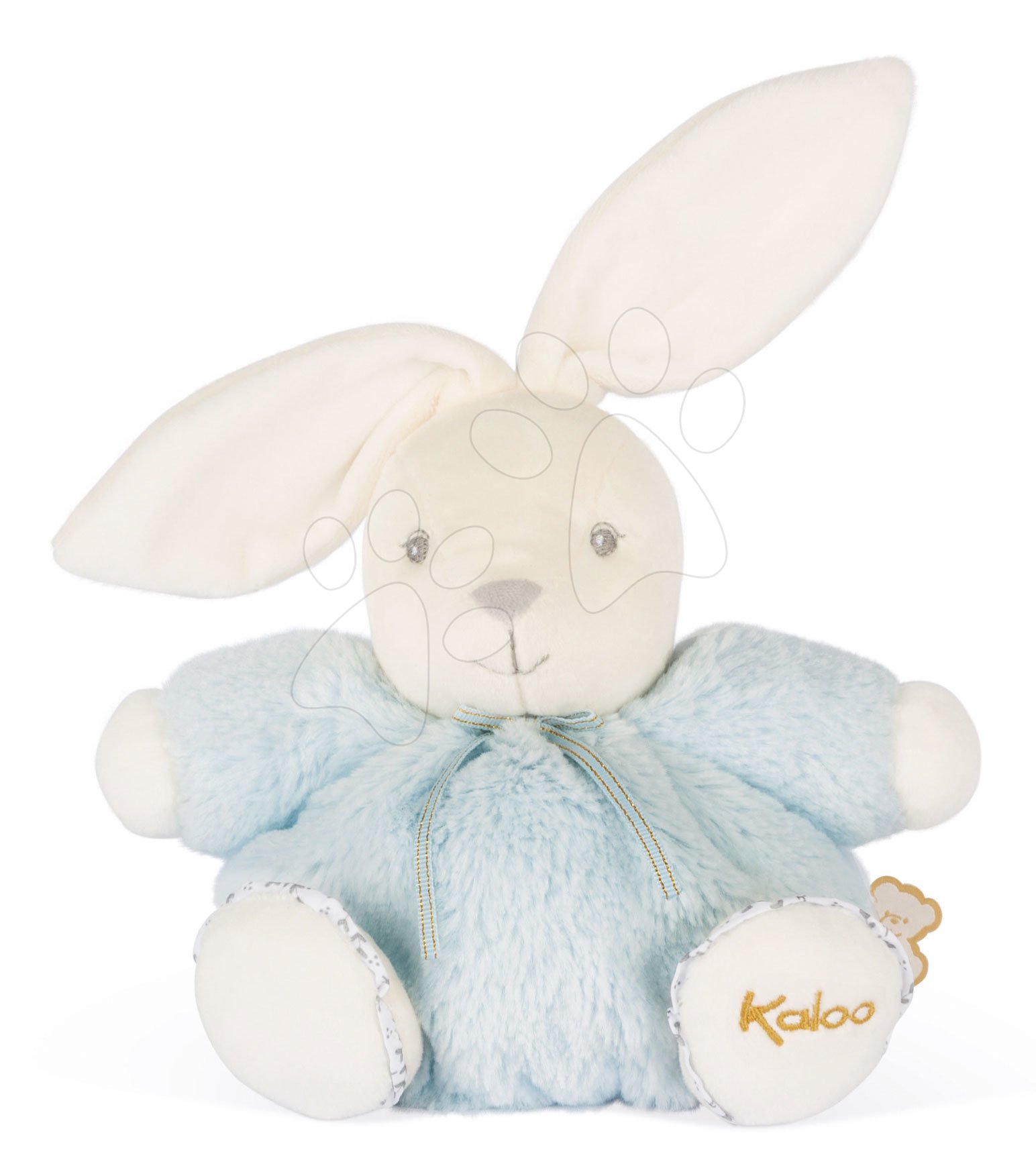 Plyšový zajíček Chubby Rabbit Perle Kaloo modrý 18 cm z měkkého jemného materiálu od 0 měsíců