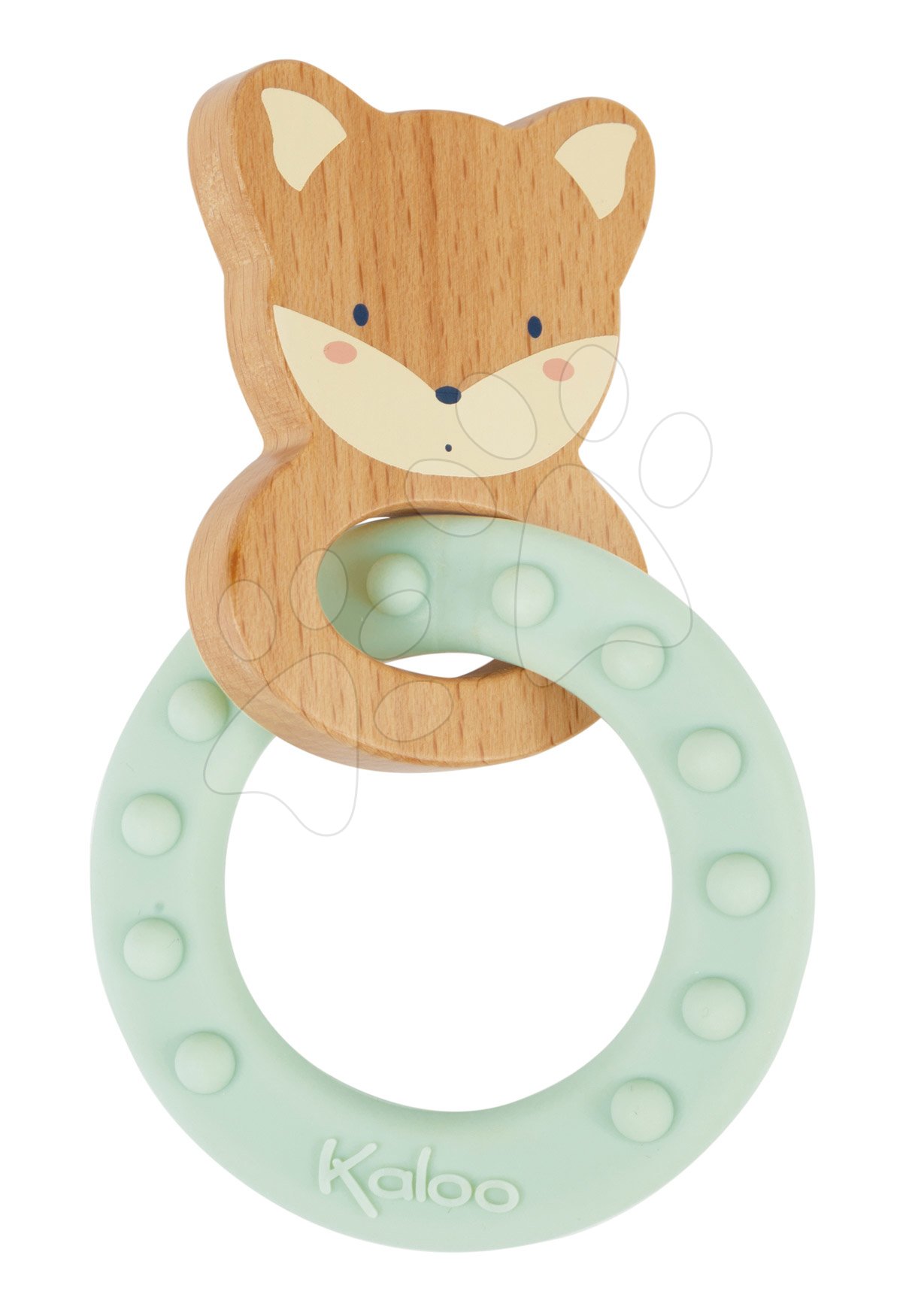 Legkisebbeknek - Rágóka fa rókával My Fox Teething Ring Home Kaloo szilikon karikával 14 cm 0 hó-tól