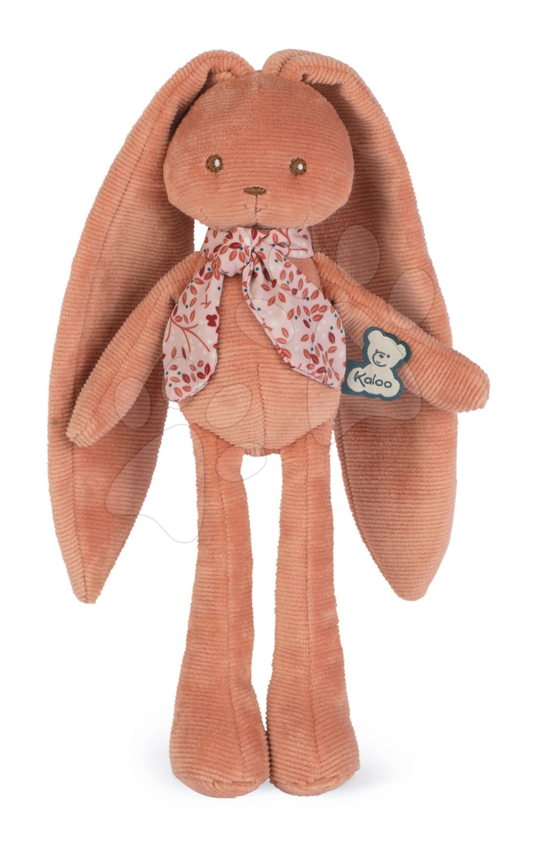 Plüss nyuszi hosszú fülekkel Doll Rabbit Terracotta Lapinoo Kaloo barna 25 cm pihe-puha anyagból ajándékdobozban 0 hó-tól