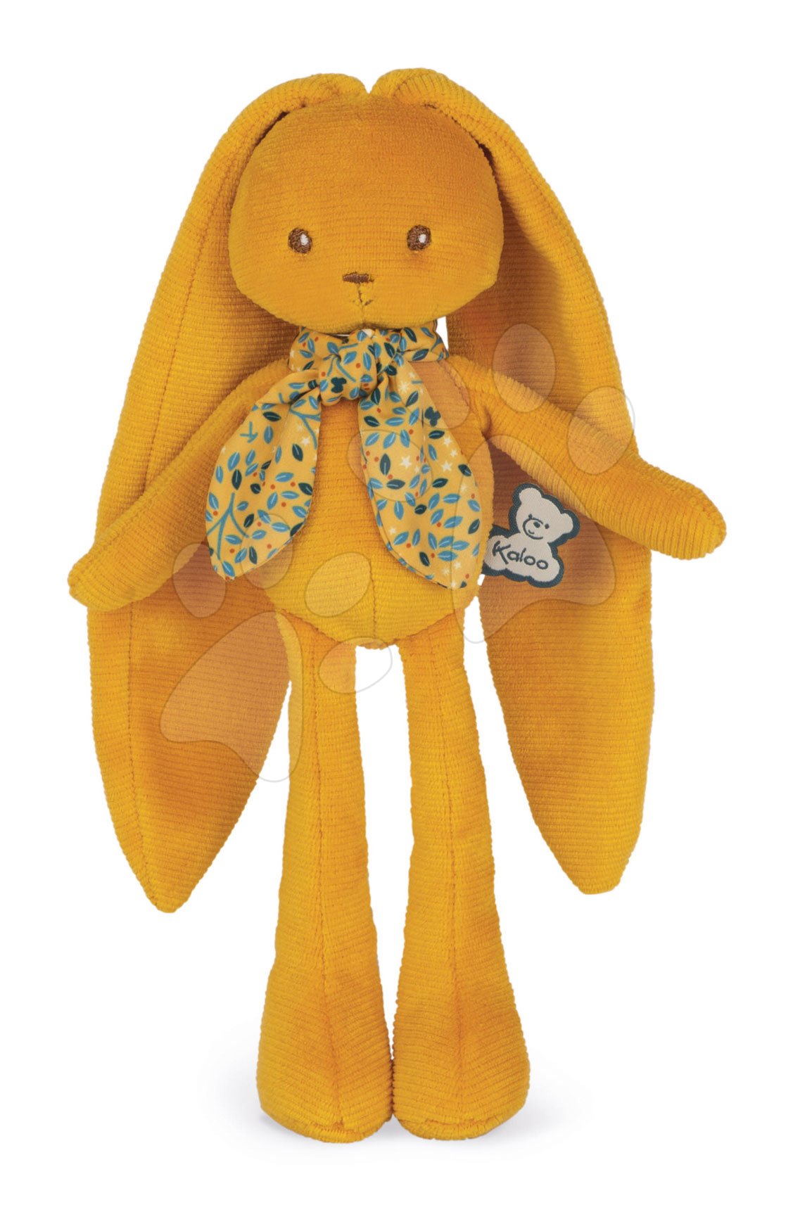 Plüss nyuszi hosszú fülekkel Doll Rabbit Ochre Lapinoo Kaloo okker 25 cm pihe-puha anyagból ajándékdobozban 0 hó-tól