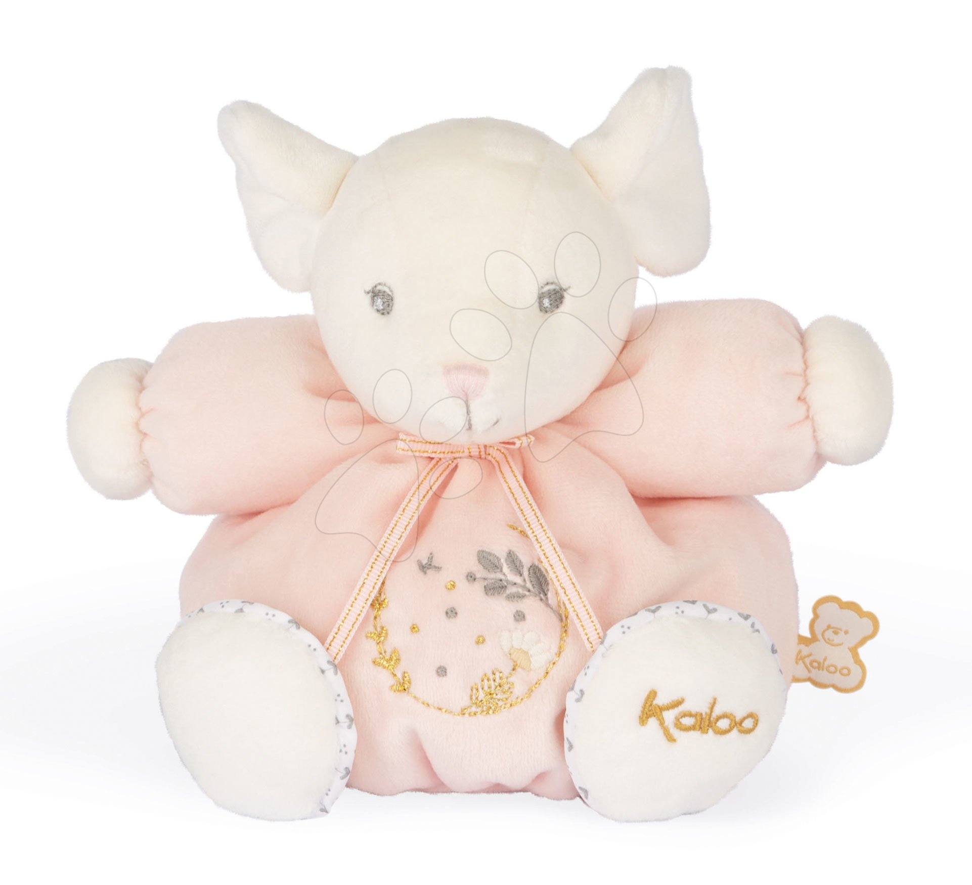 Plüss egérke Chubby Mouse Pink Perle Kaloo rózsaszín 18 cm pihe-puha plüssből 0 hó-tól