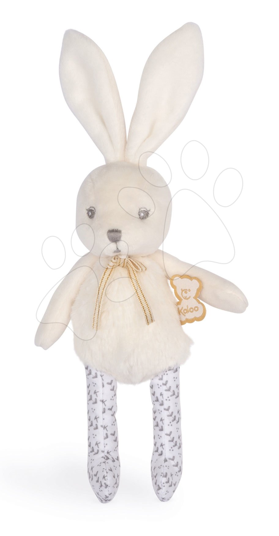 Plüssnyuszik - Plüss nyuszi baba Doll Rattle Mini Perle Kaloo krémszínű 17 cm pihe-puha lágy csörgővel 0 hó-tól