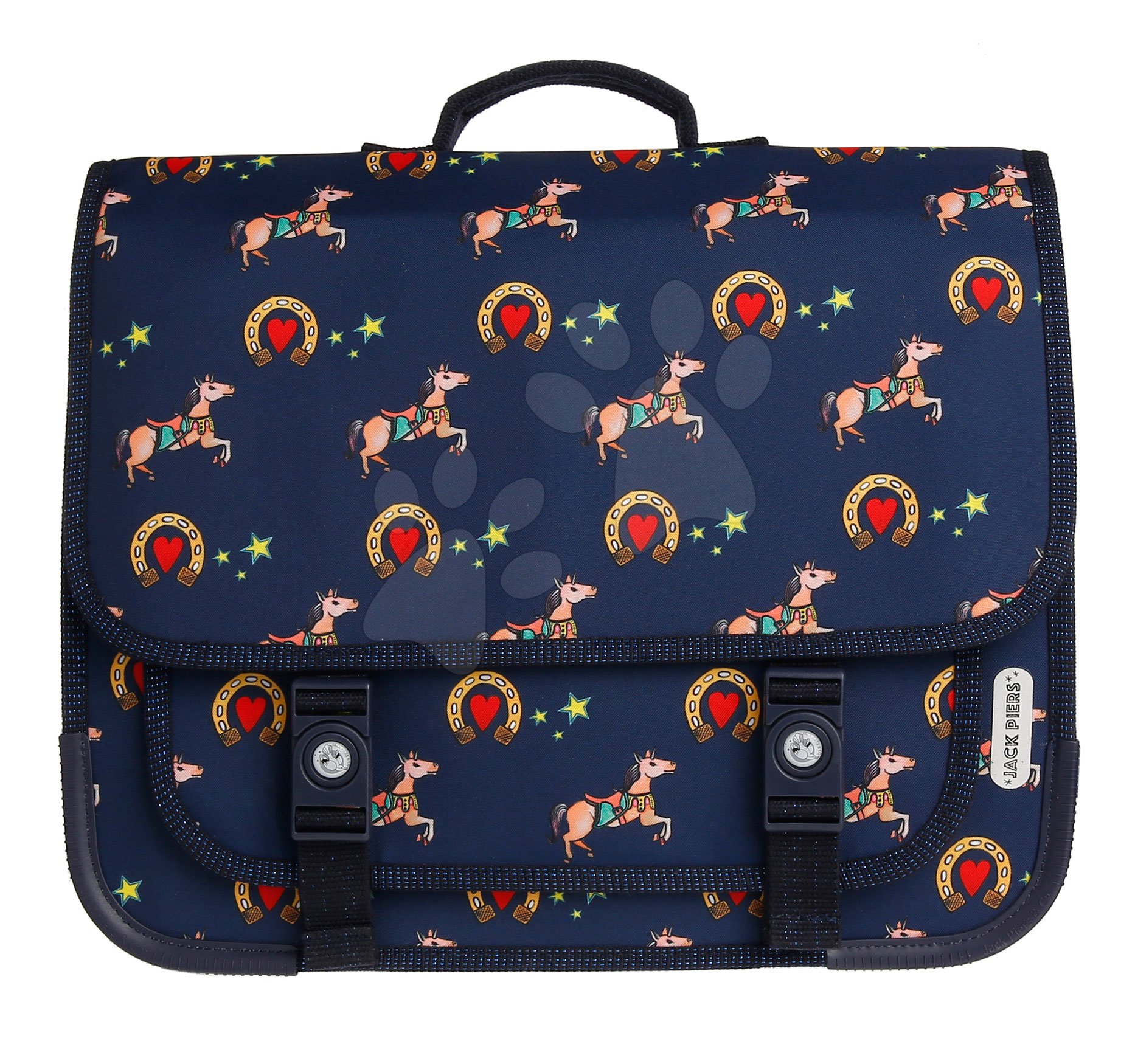 Iskolai aktatáska Schoolbag Paris Large Lucky Luck Jack Piers ergonomikus luxus kivitelezés 6 évtől 38*31*13 cm