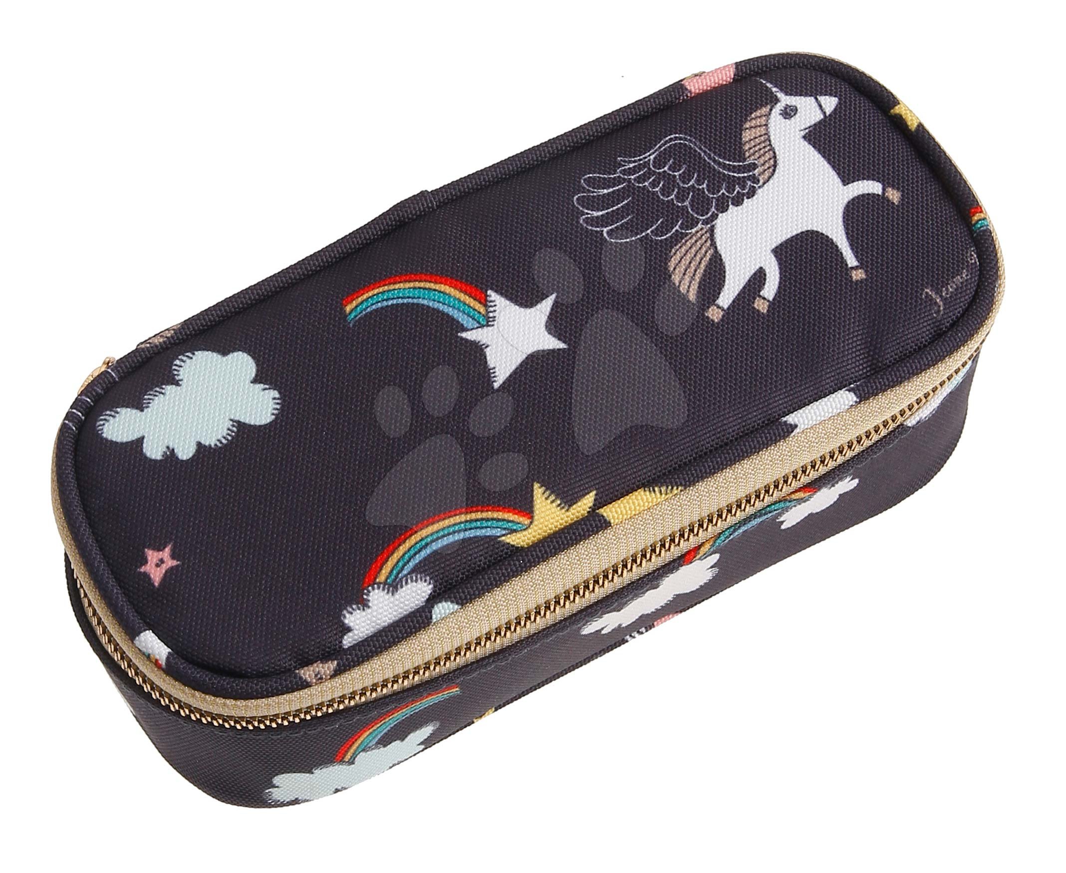 Školní penál Pencil Box Rainbow Unicorn Jeune Premier ergonomický luxusní provedení 22*7 cm