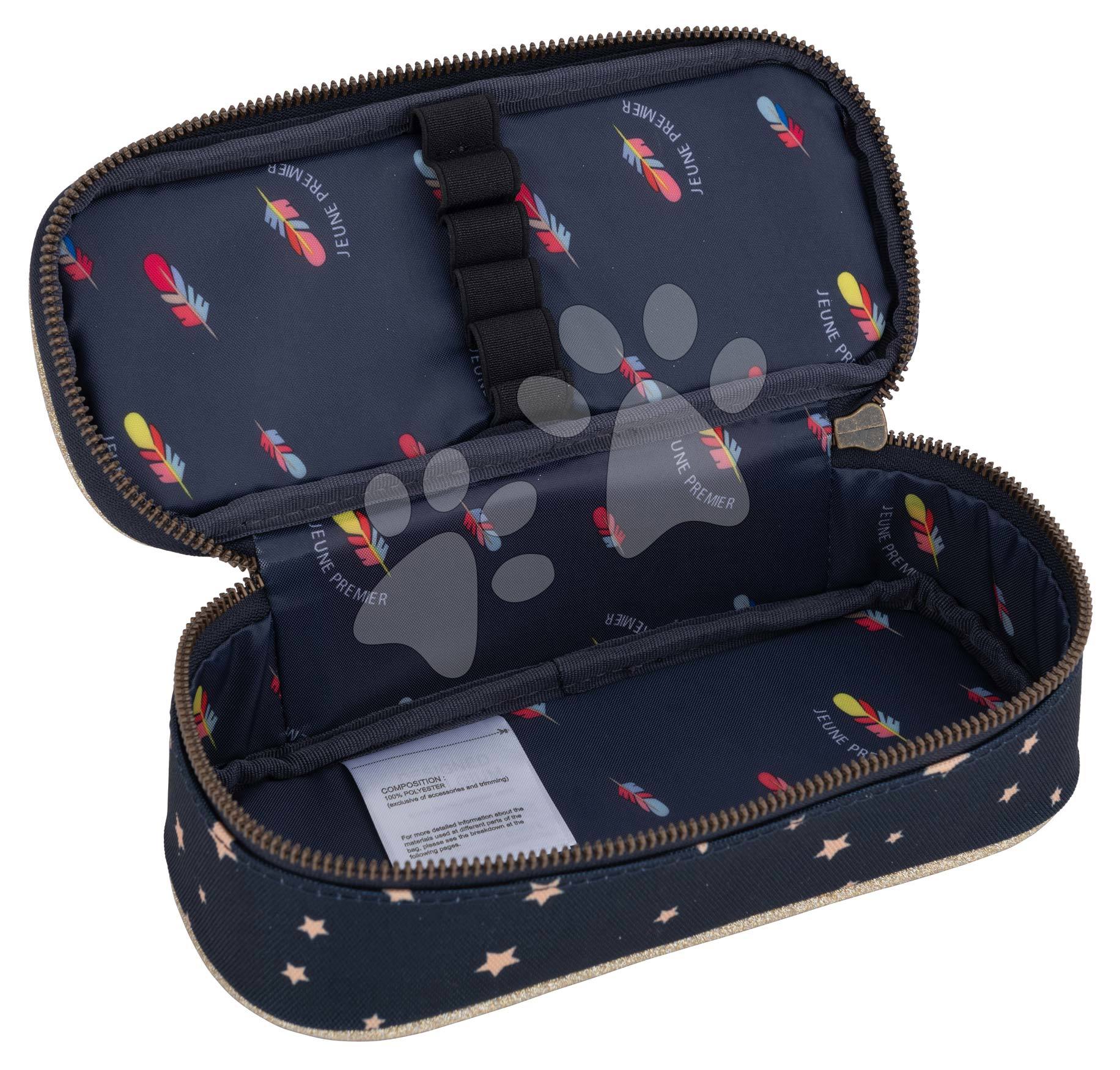 JEUNE PREMIER Pencil Case Rainbow Deer Navy Blue for girls