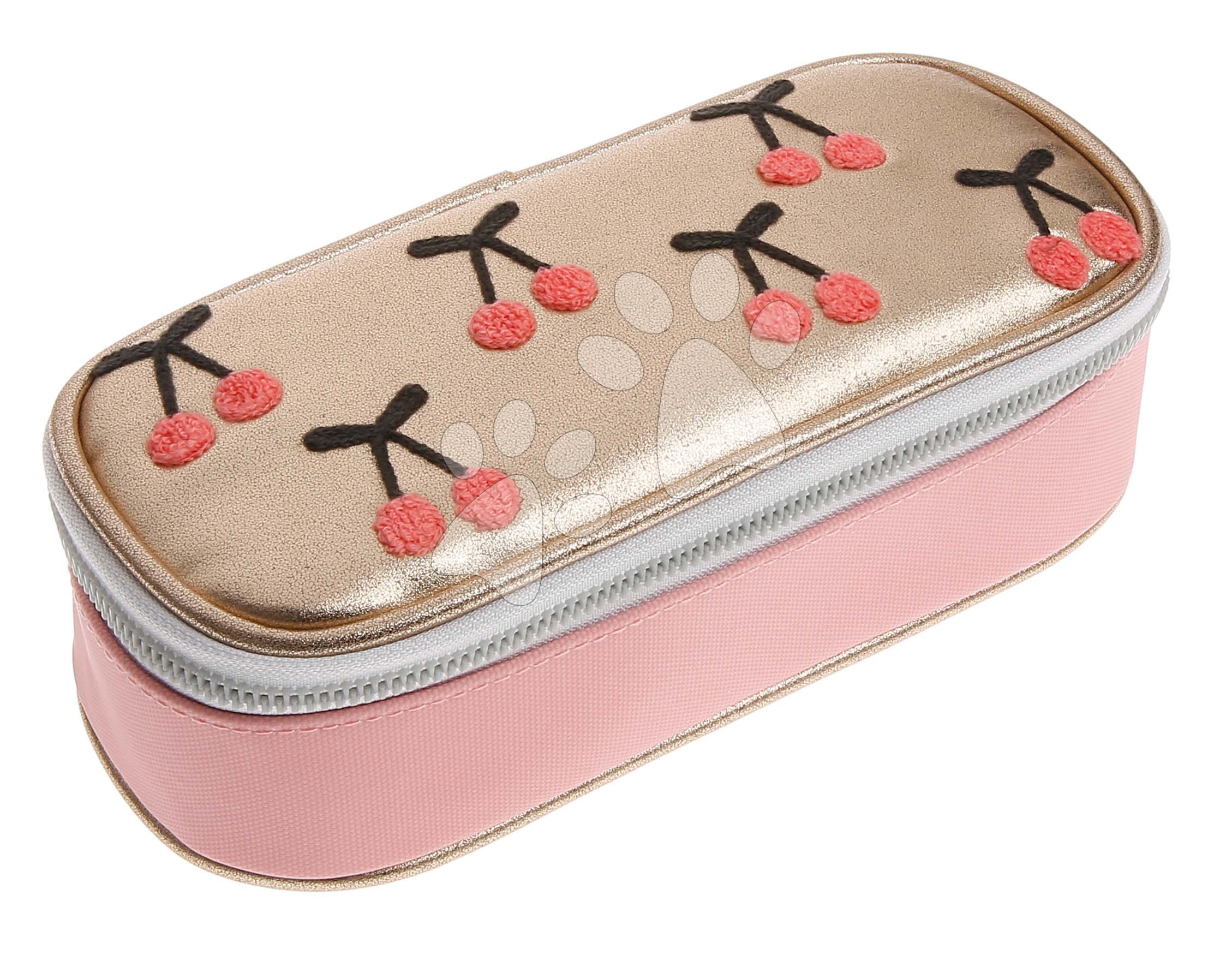 Tolltartó Pencil Box Cherry Pompon Jeune Premier ergonomikus luxus kivitel 22*7 cm