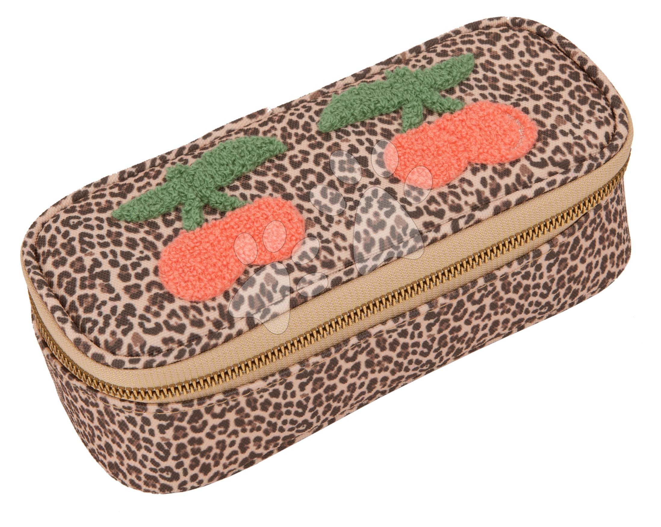 Tolltartó Pencil Box Leopard Cherry Jeune Premier ergonomikus luxus kivitel 22*7 cm