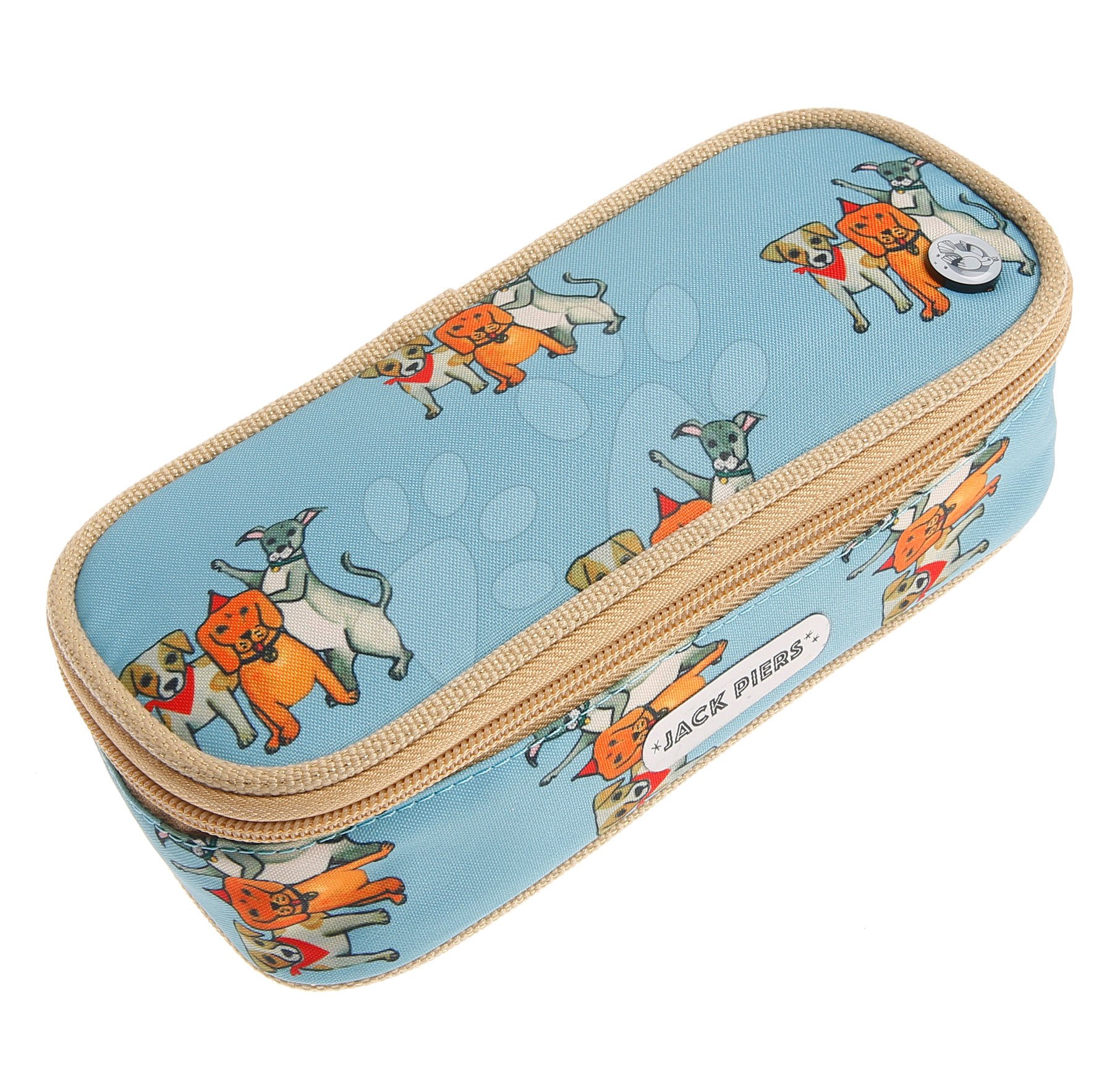 Tolltartó Pencil Case Party Dogs Jack Piers ergonomikus luxus kivitelben 2 évtől 22*7*9 cm