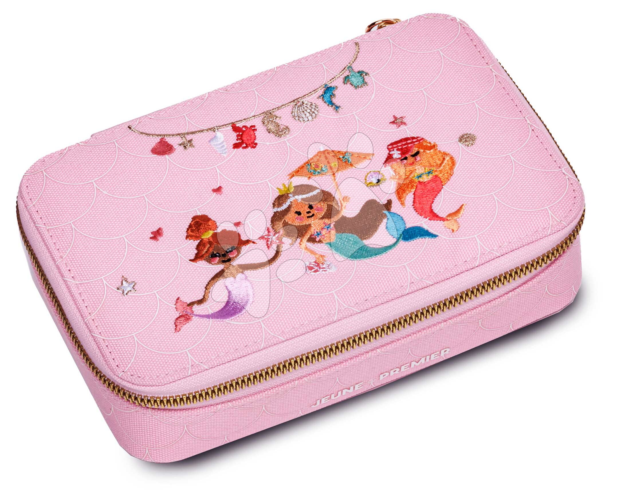 Školský peračník Pencil Box Filled Mermaids Jeune Premier ergonomický luxusné prevedenie 20*7 cm