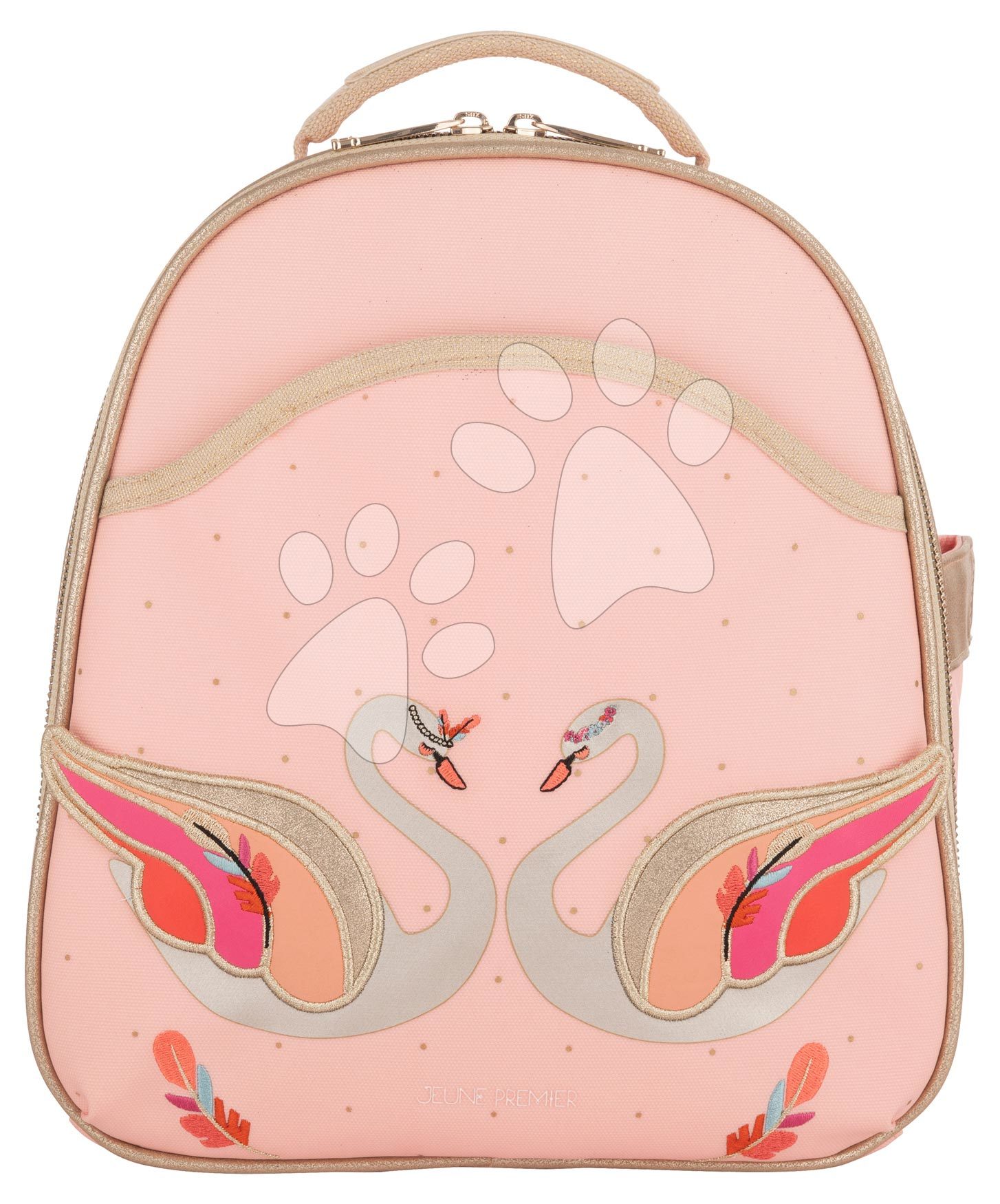 Školská taška batoh Backpack Ralphie Pearly Swans Jeune Premier ergonomický luxusné prevedenie 31*27 cm