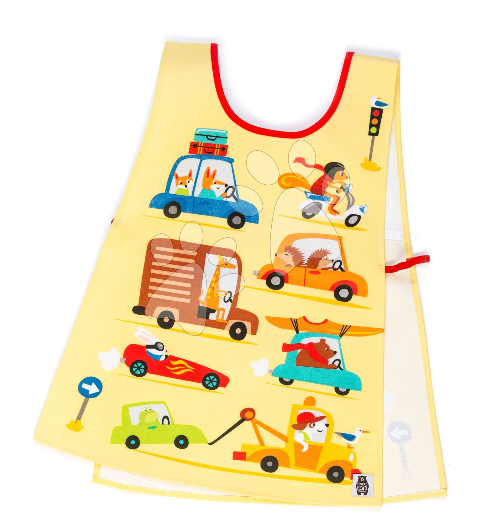 Zástera plášť pre deti autíčka On the Move Tabard ThreadBear s ochrannou vrstvou od 3-6 rokov