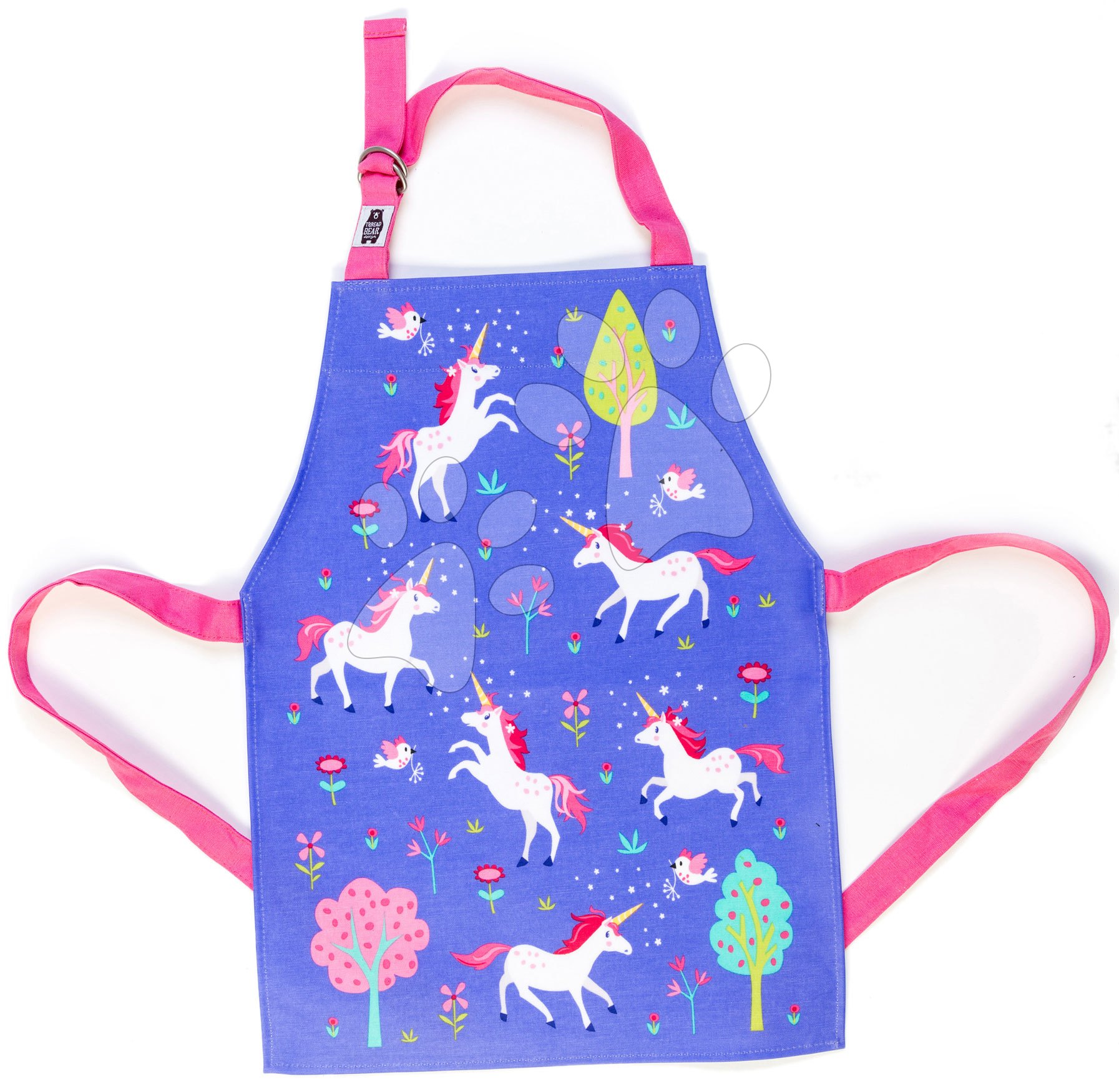 Kötény gyerekeknek egyszarvú Lulu L'Unicorn Apron ThreadBear védőfelülettel 3-6 éves korosztálynak